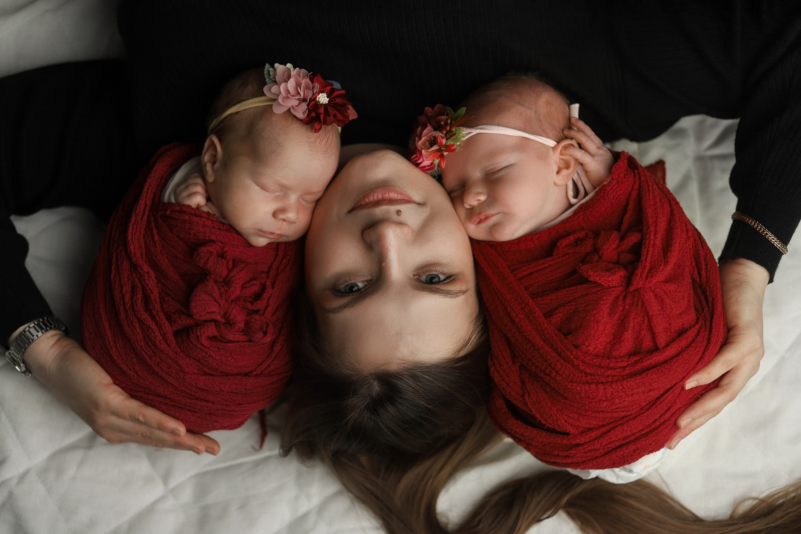 Двойни. Фотограф новорожденных Саратов