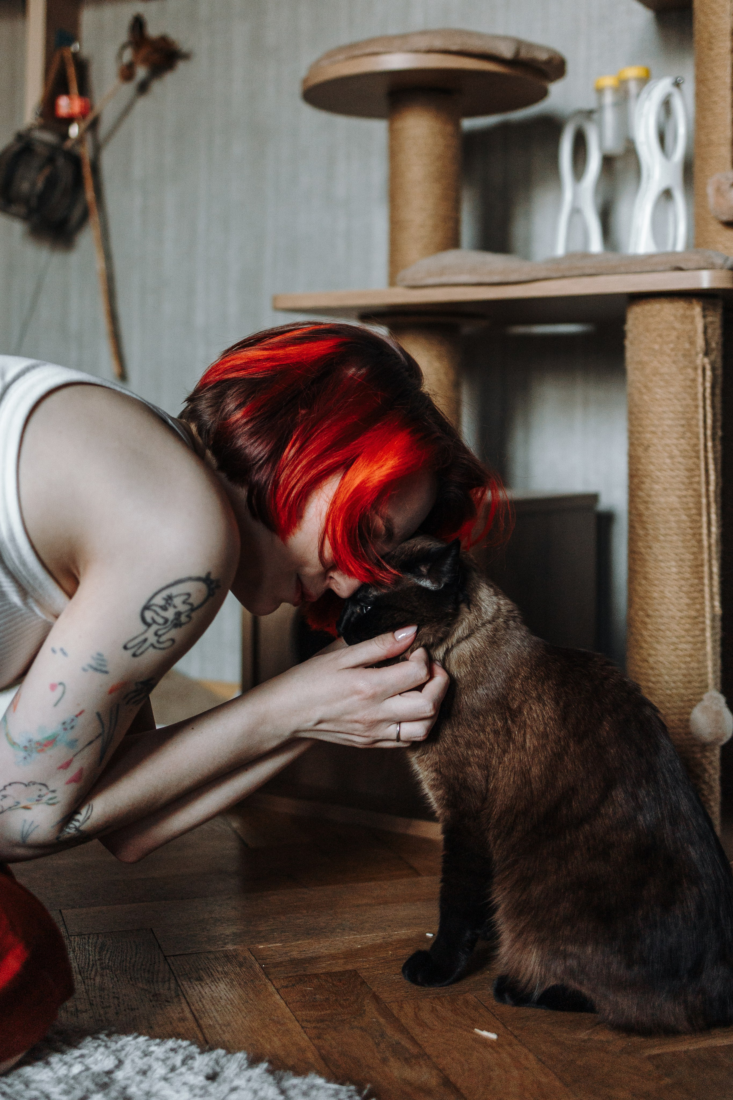 Саша и ее хвосты. Фотограф — Анималист | Санкт-Петербург