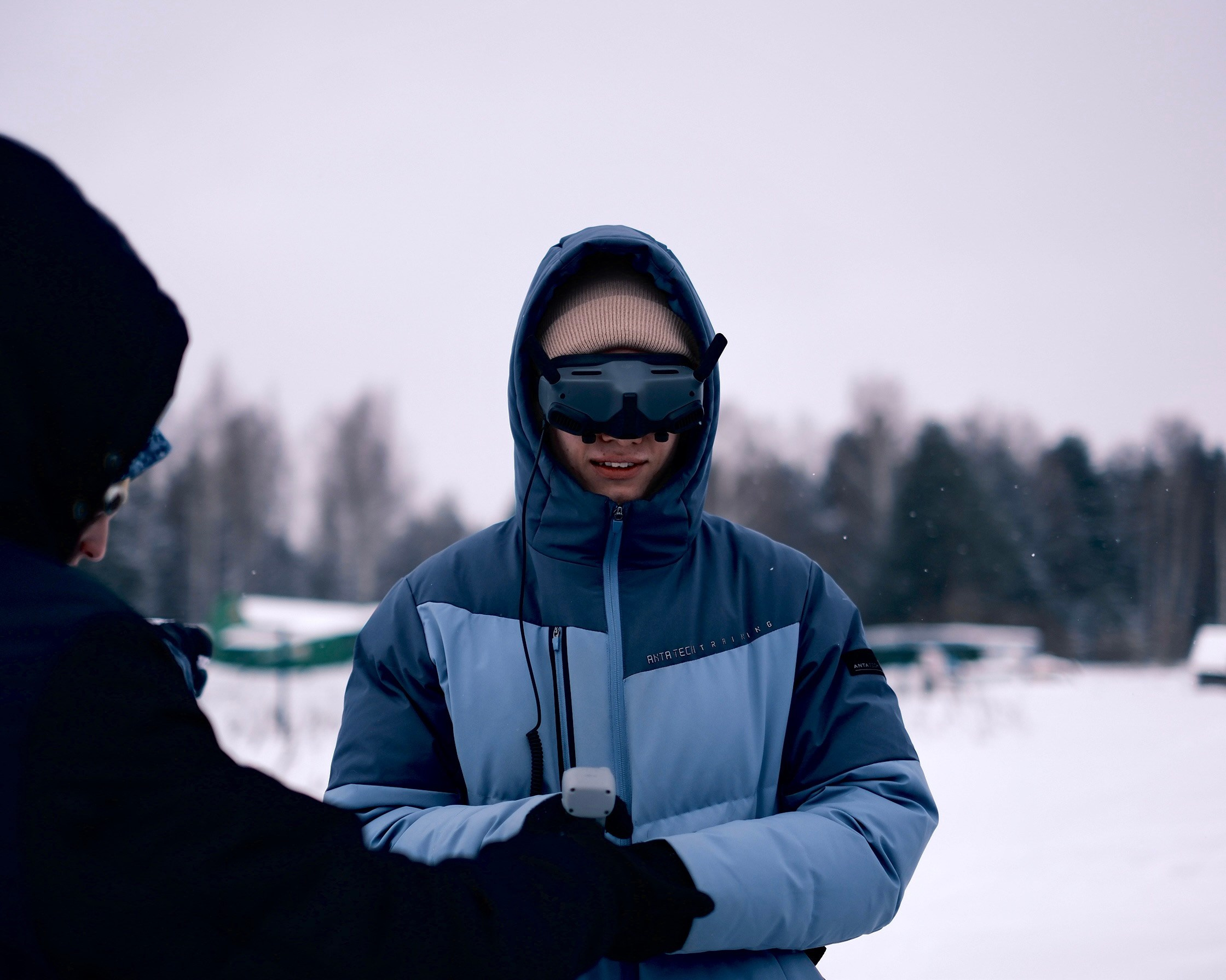 Репортаж с тренировки полетов БПЛА. Репортаж с возложения цветов 23.02.2023