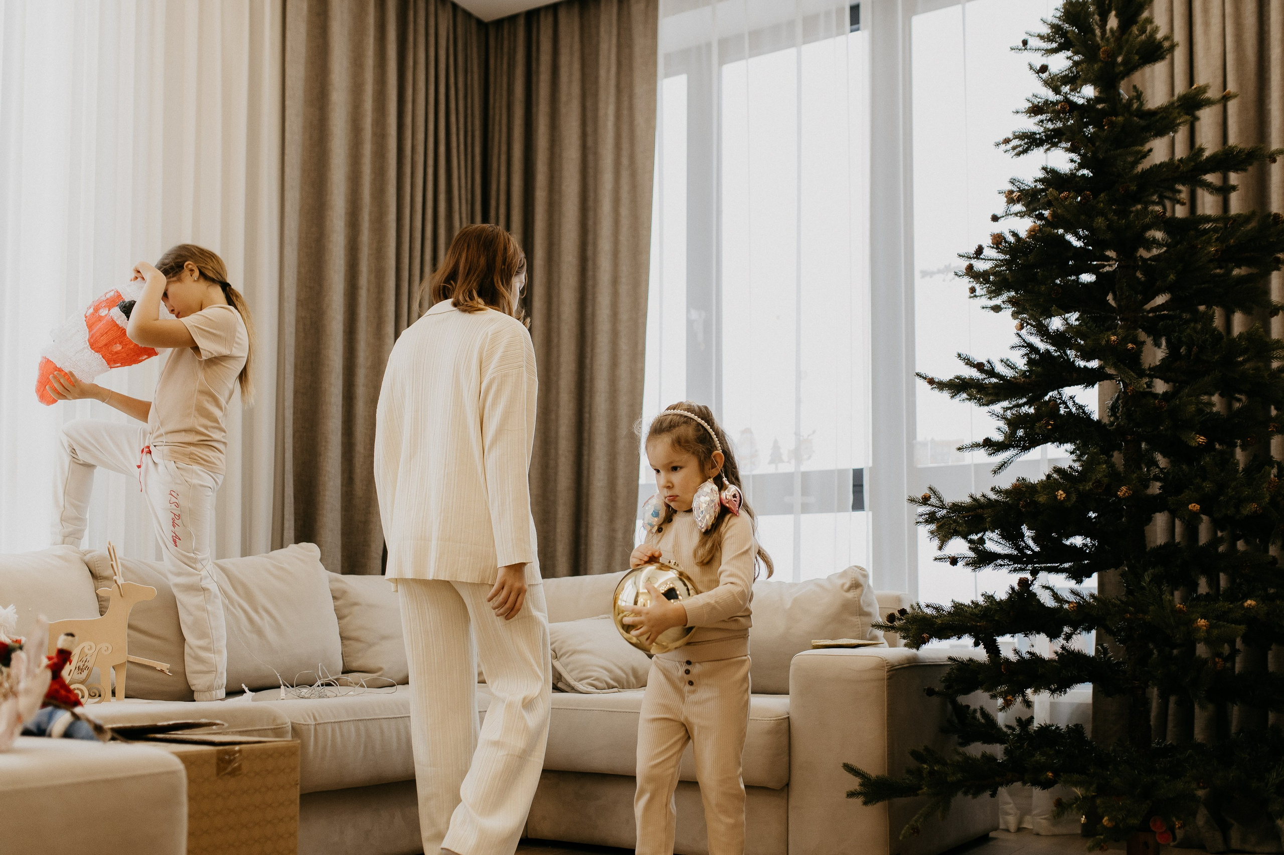 Домашняя предновогодняя история. Семейный фотограф Маша Тимофеева | Москва