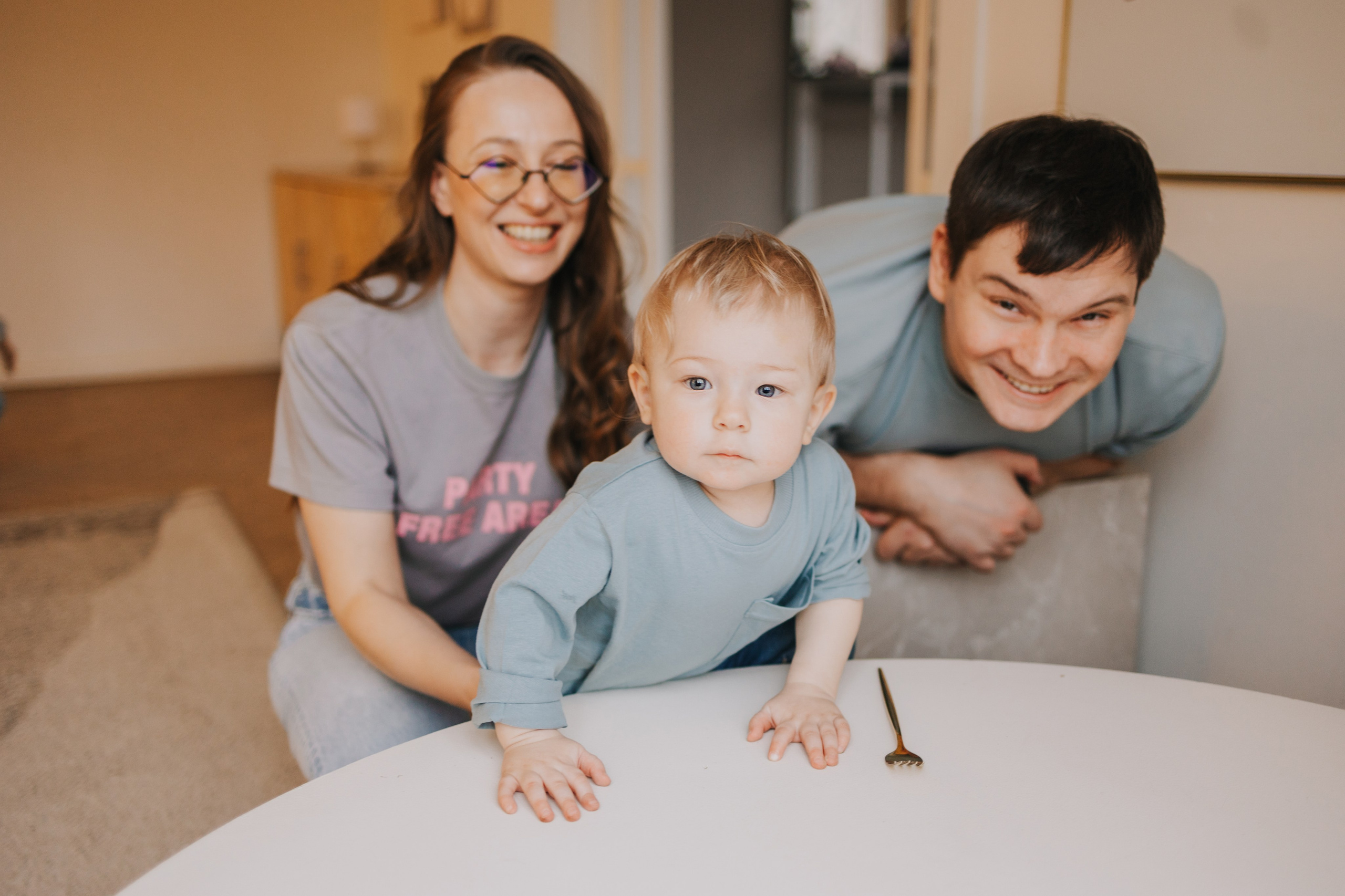 Большая семья. Домашняя фотосессия