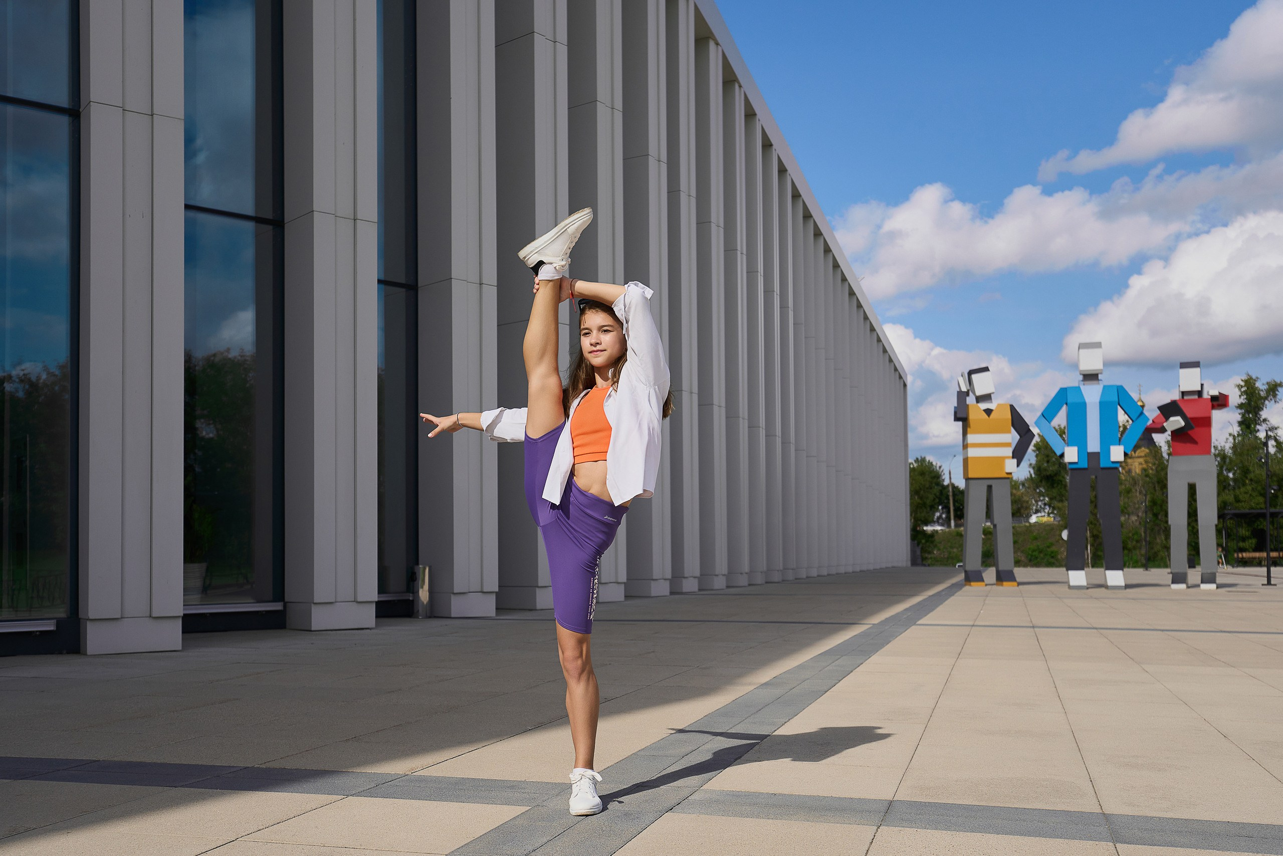 Спортивная фотосессия гимнасток и танцоров в Заволжье. Фотограф в Заволжье Алексей Шабалин