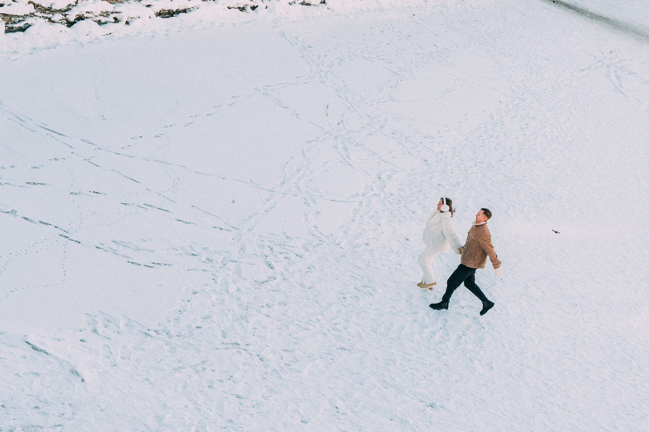 Лавстори на льду по рекам и каналам Санкт-Петербурга