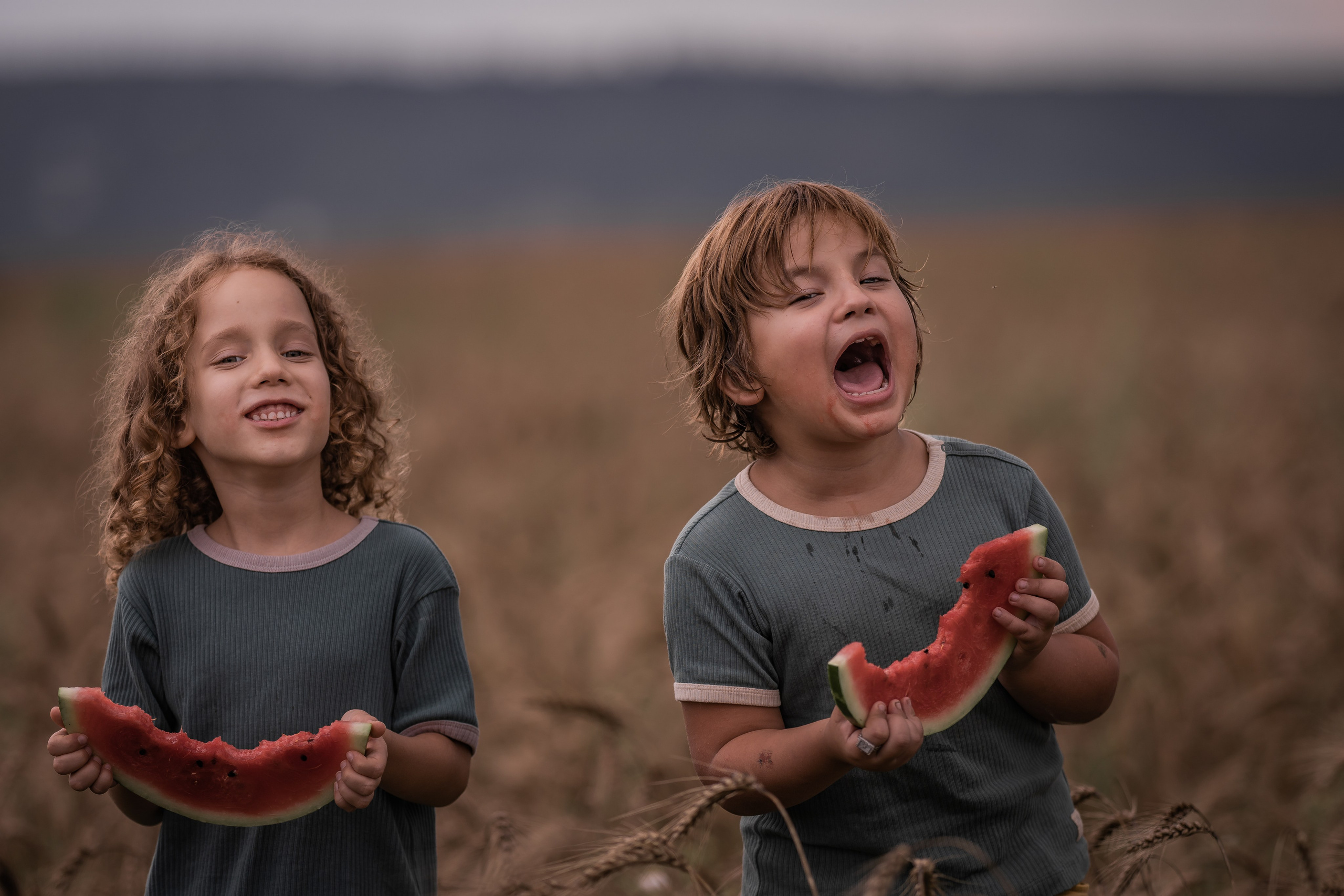 Пшеничное поле, август. Семейный фотограф Ефремова Виктория