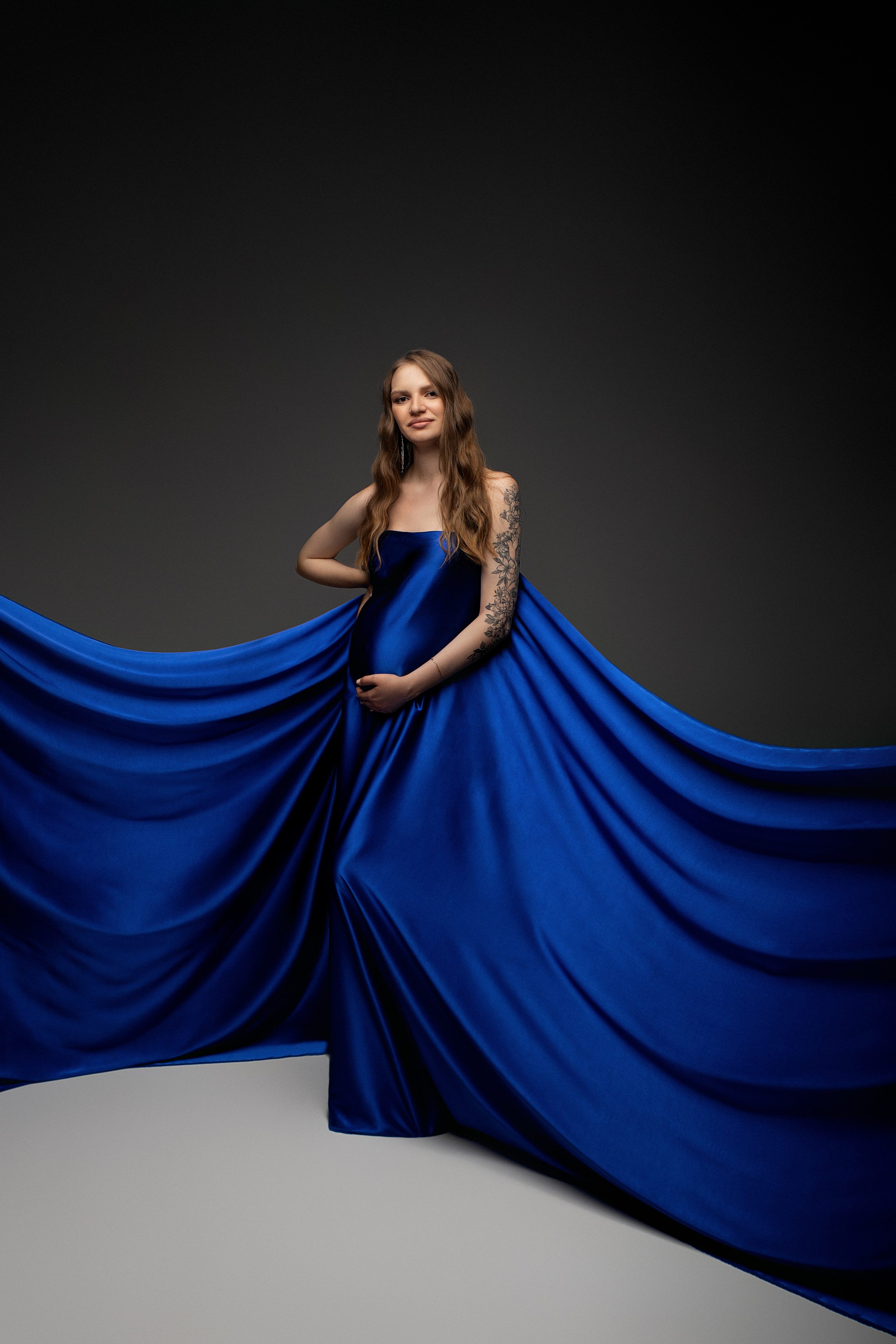 Атлас синий