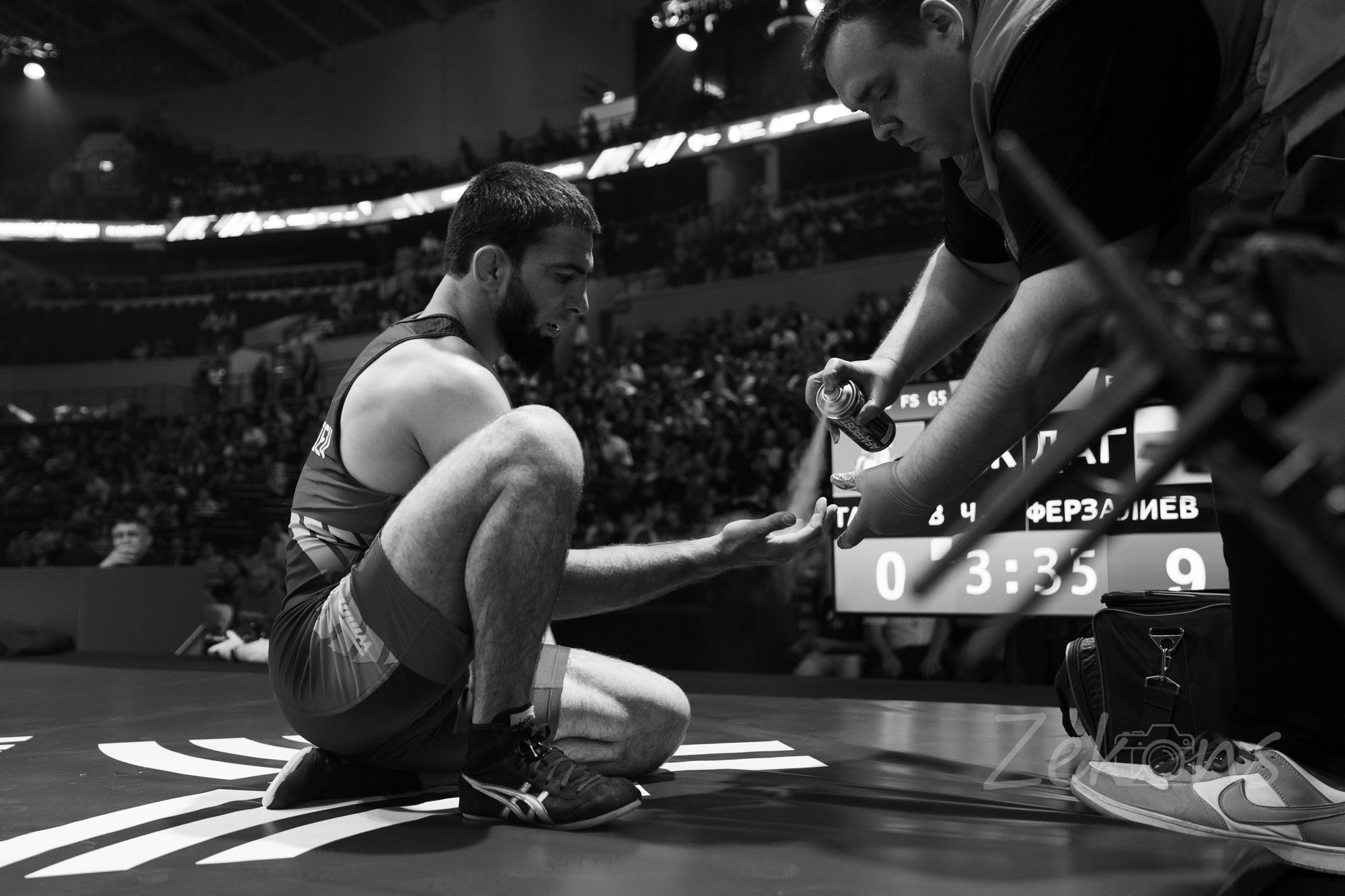 Чемпионат России по вольной борьбе 2025 (Москва). Zekons. Фото, видео, нейросети
