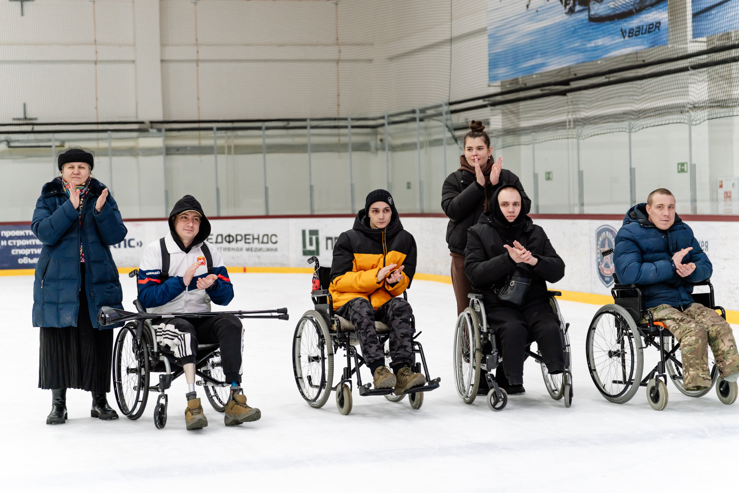 Игра в следж хоккей приуроченная 23.02.26 в арене Сталкер