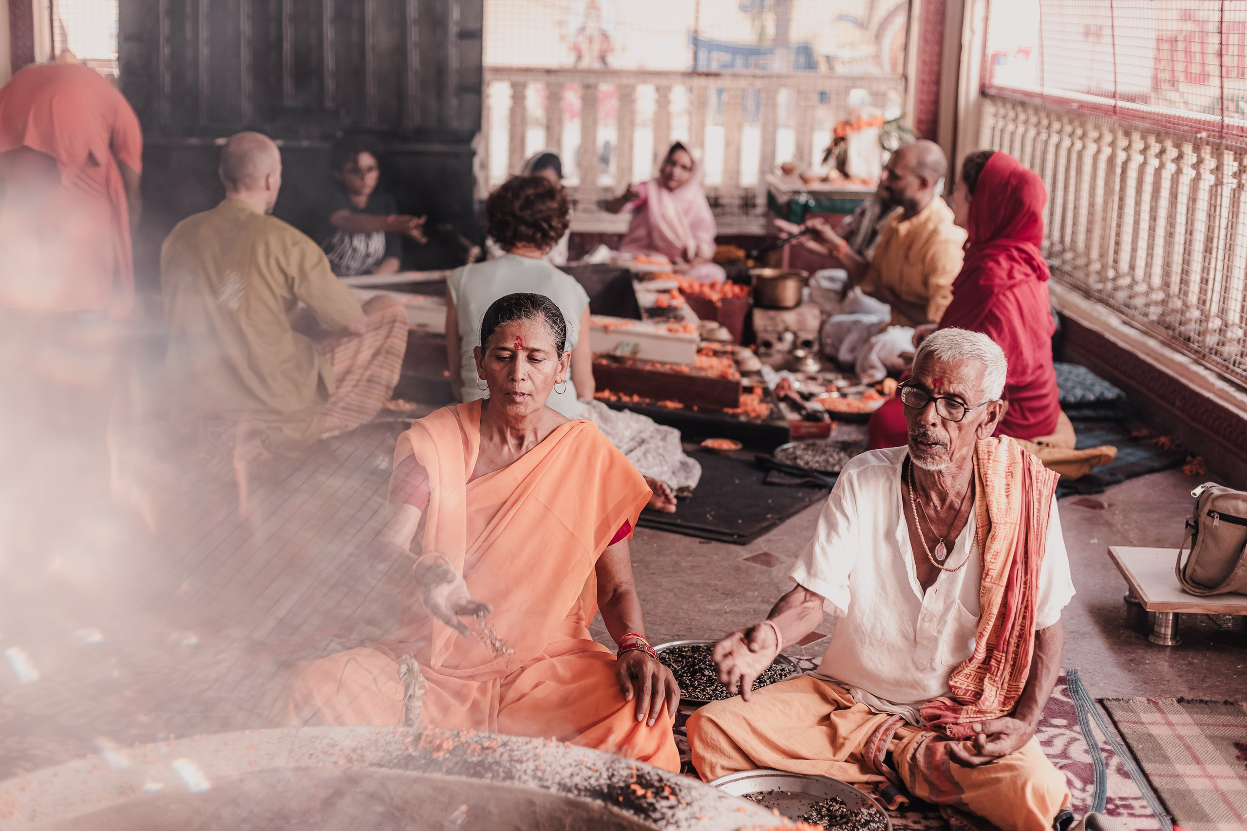 Navaratri yajna at Devraha Baba Ji ashram. Мариам Багдасарян