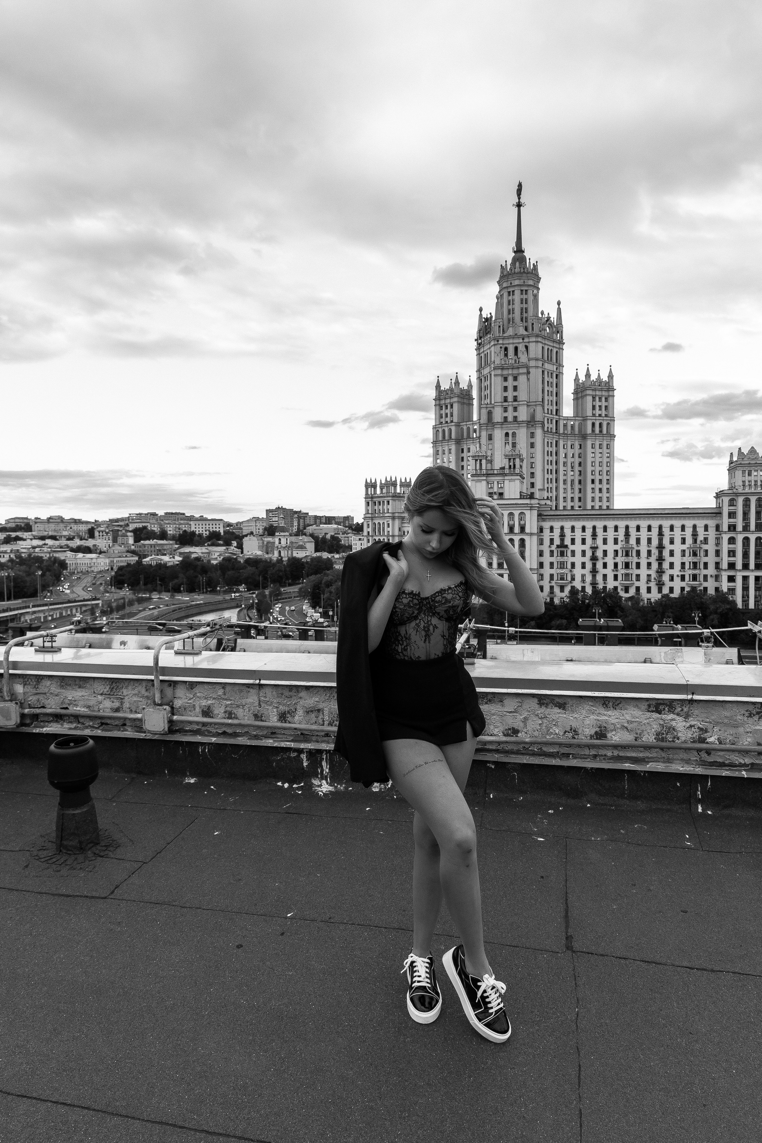Фотосессия на крыше Москвы