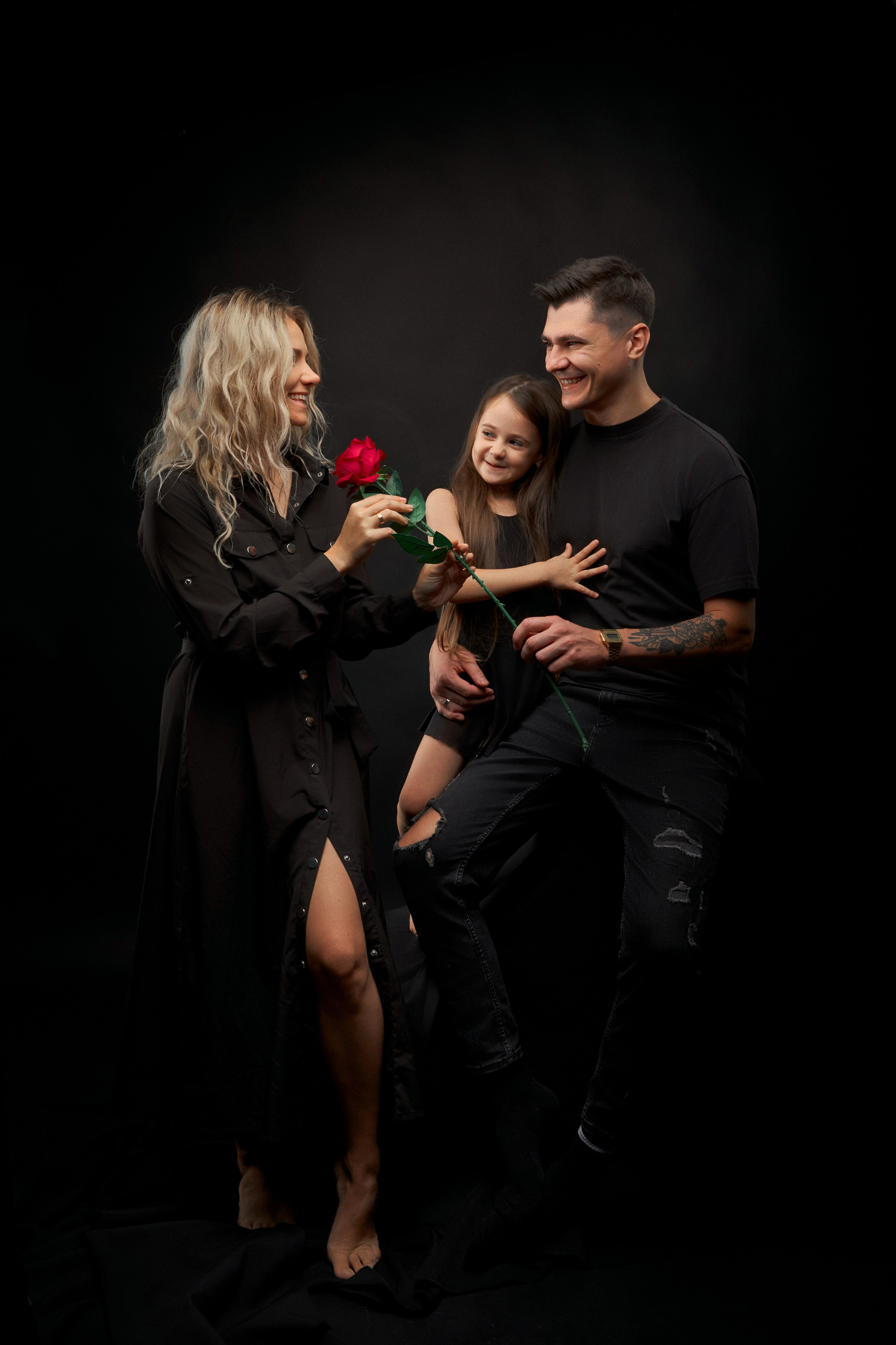 Семейная фотосессия семьи Меренковых. Фотостудия123