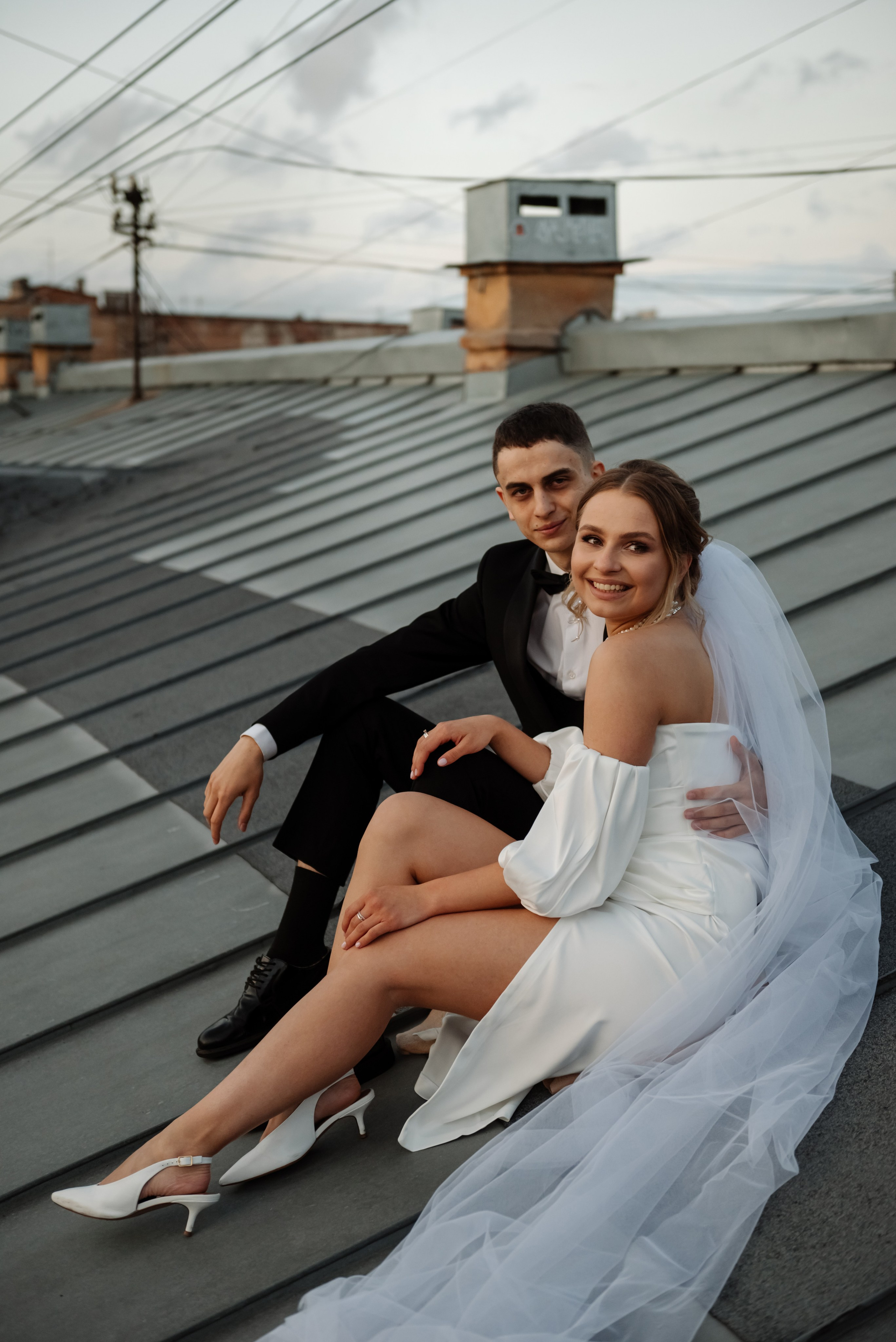 Любовь на крыше. Свадебный и сеейный фотограф в Санкт-Петербурге Елена Худякова
