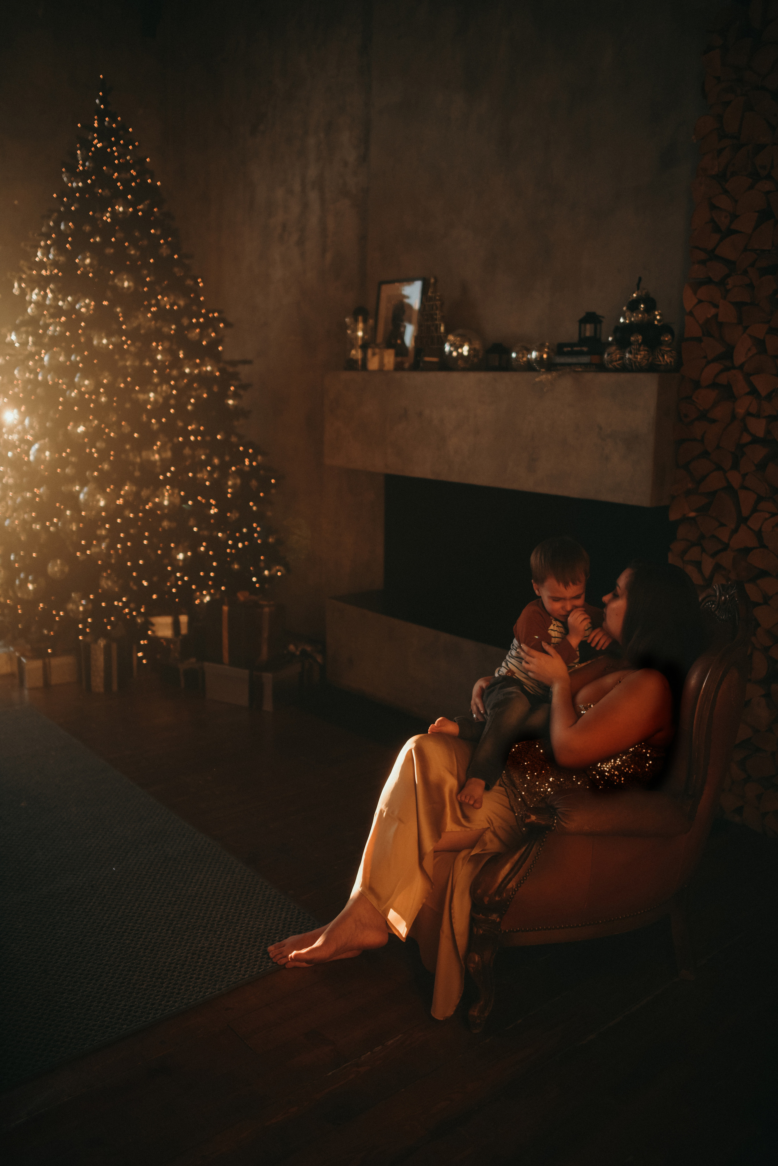 Новогодняя фотосессия в студии. Марианна, Степан, Илларион и Тихон. Семейный и свадебный фотограф в Санкт-Петербурге Яна