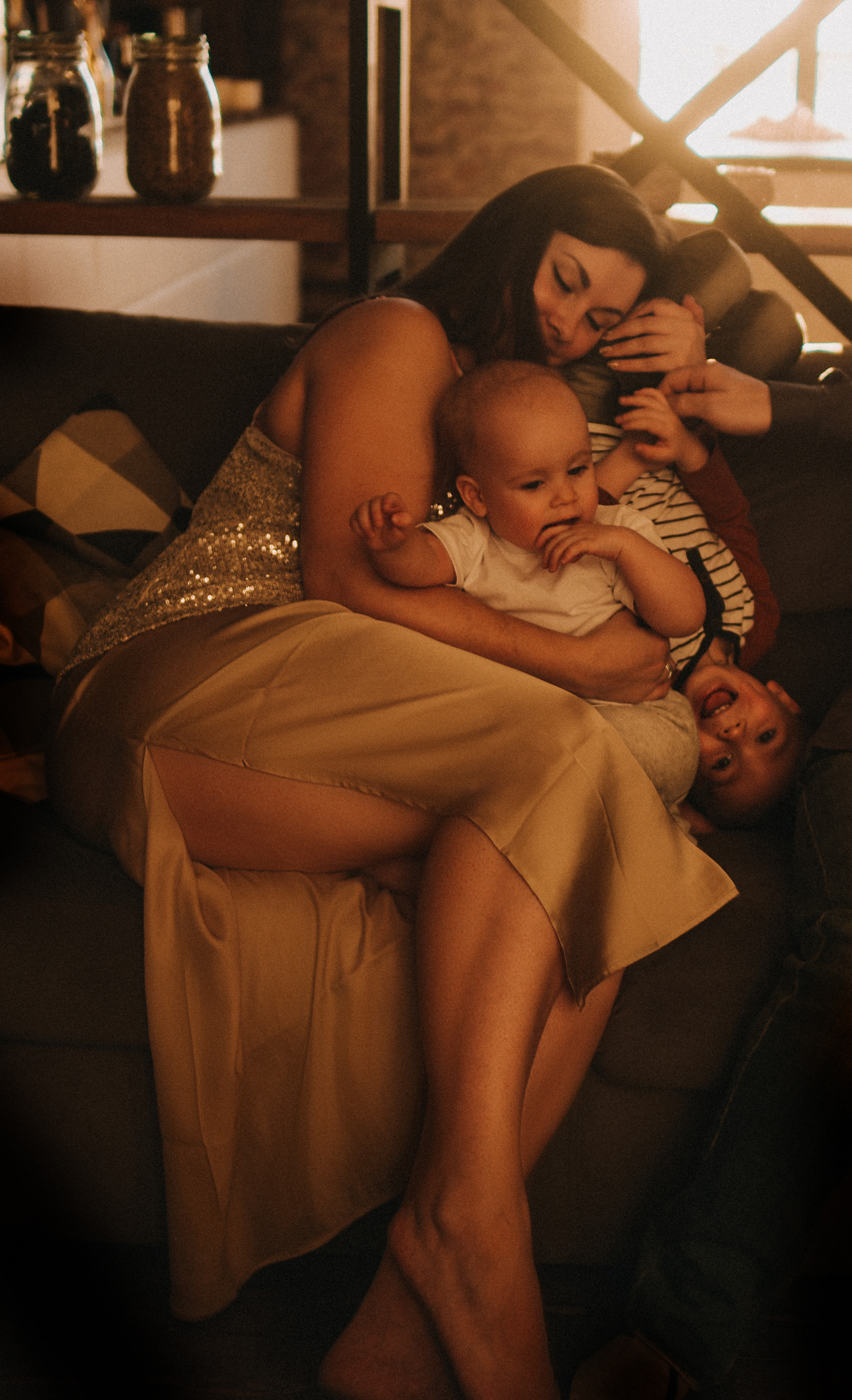 Новогодняя фотосессия в студии. Марианна, Степан, Илларион и Тихон. Семейный и свадебный фотограф в Санкт-Петербурге Яна