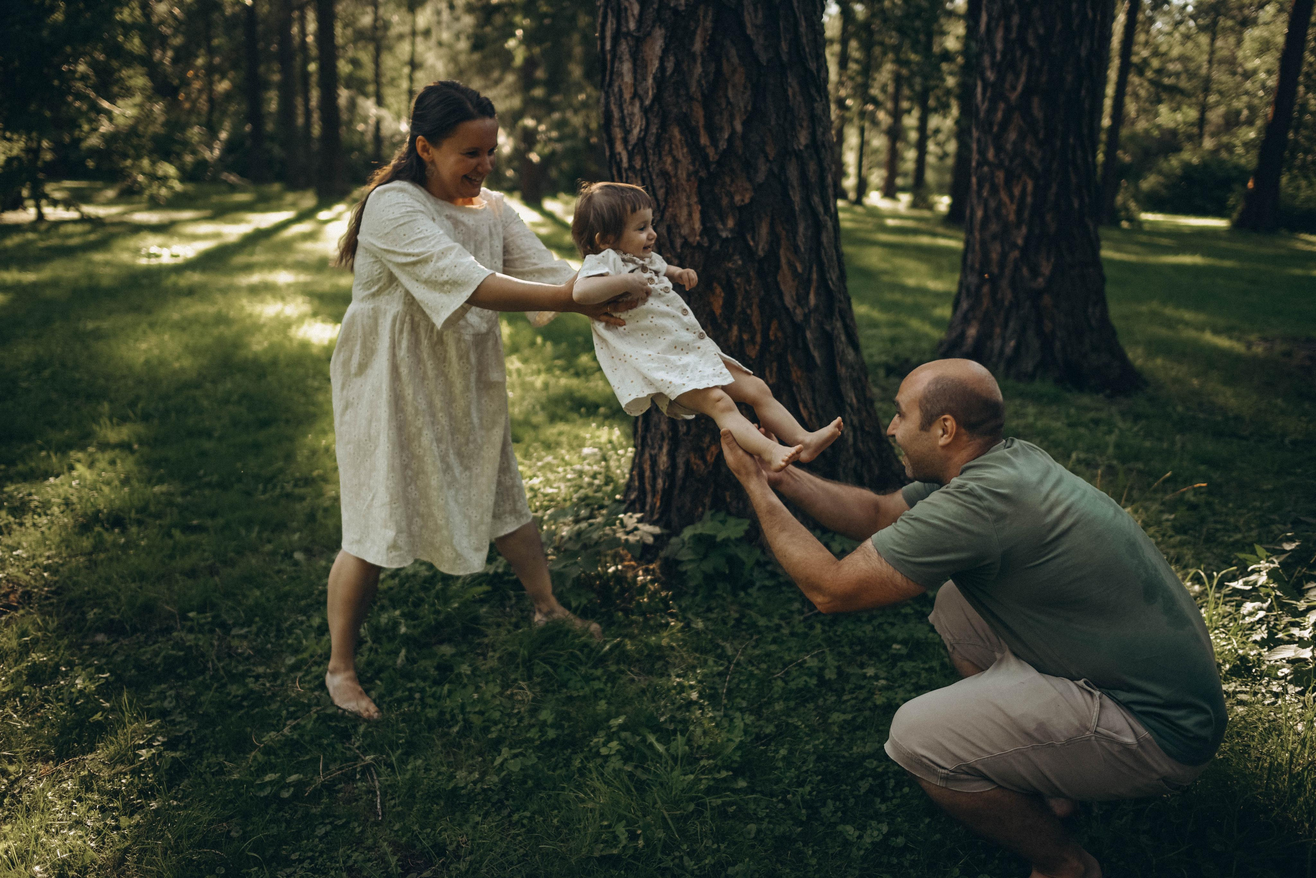 Прогулка в ЦПКиО Анастасия, Илья и Машенька. Семейный и свадебный фотограф в Санкт-Петербурге Яна