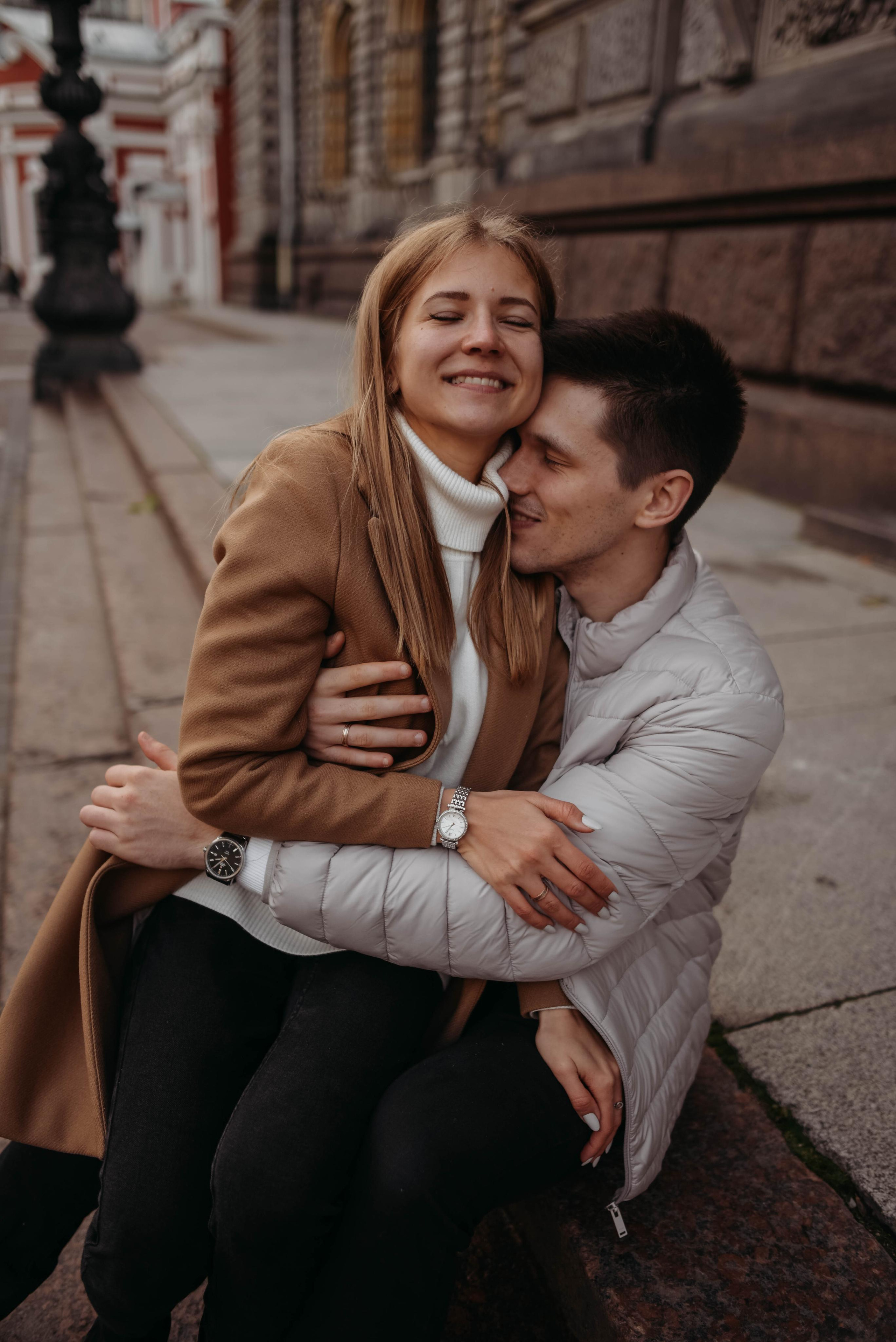 Фотопрогулка по центру СПб Елена, Влад и Миша. Семейный и свадебный фотограф в Санкт-Петербурге Яна