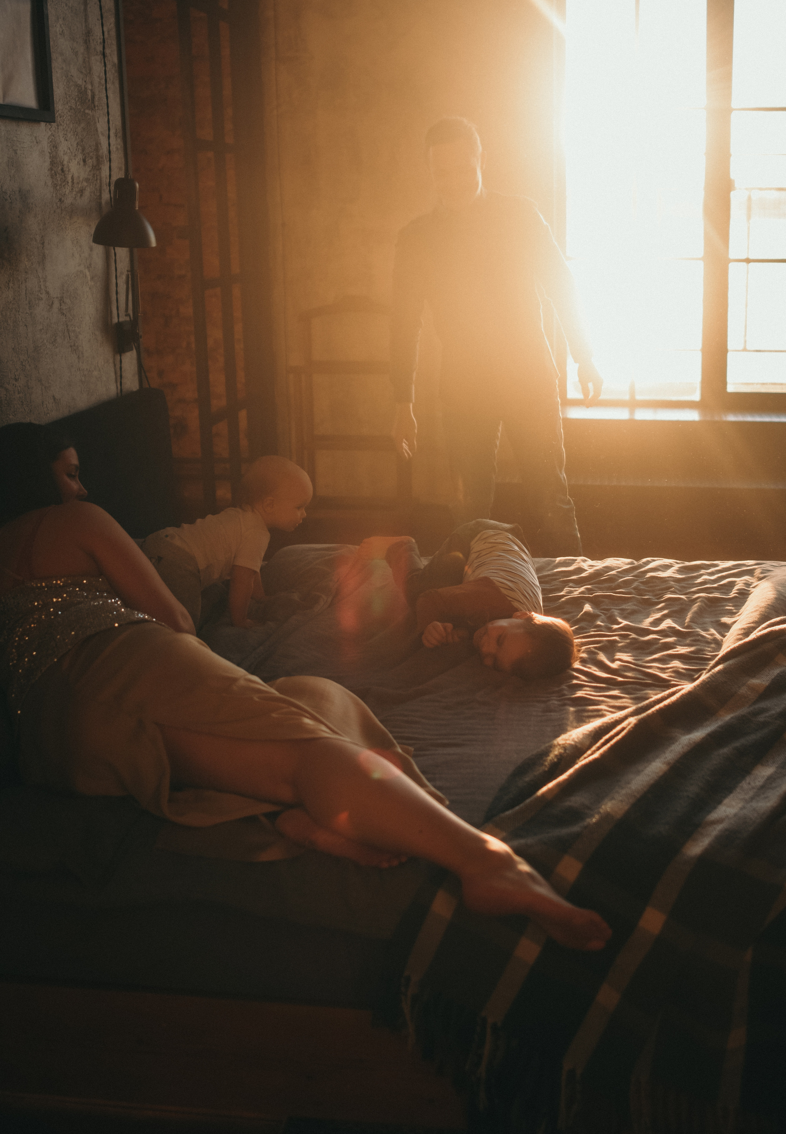 Новогодняя фотосессия в студии. Марианна, Степан, Илларион и Тихон. Семейный и свадебный фотограф в Санкт-Петербурге Яна