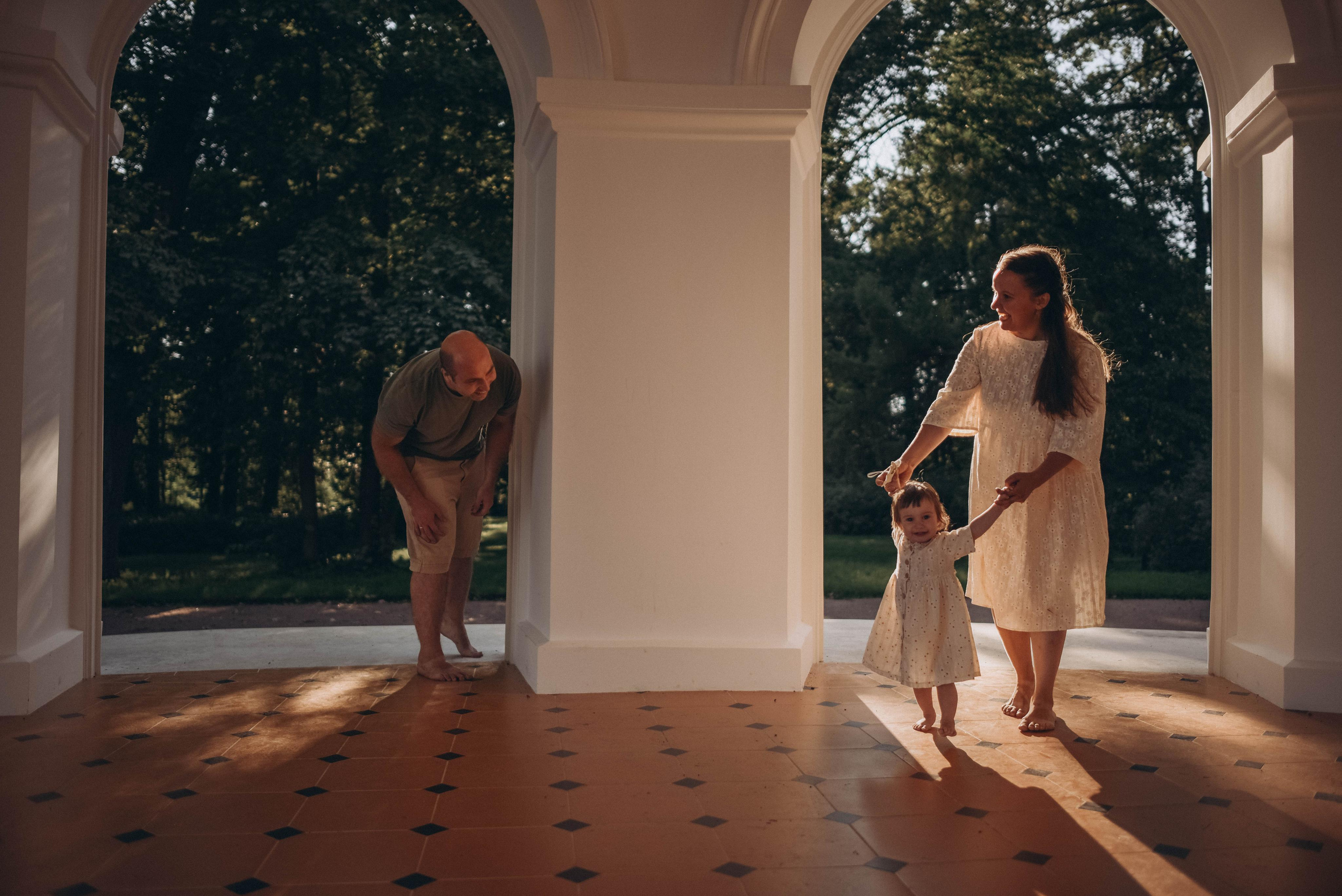 Прогулка в ЦПКиО Анастасия, Илья и Машенька. Семейный и свадебный фотограф в Санкт-Петербурге Яна
