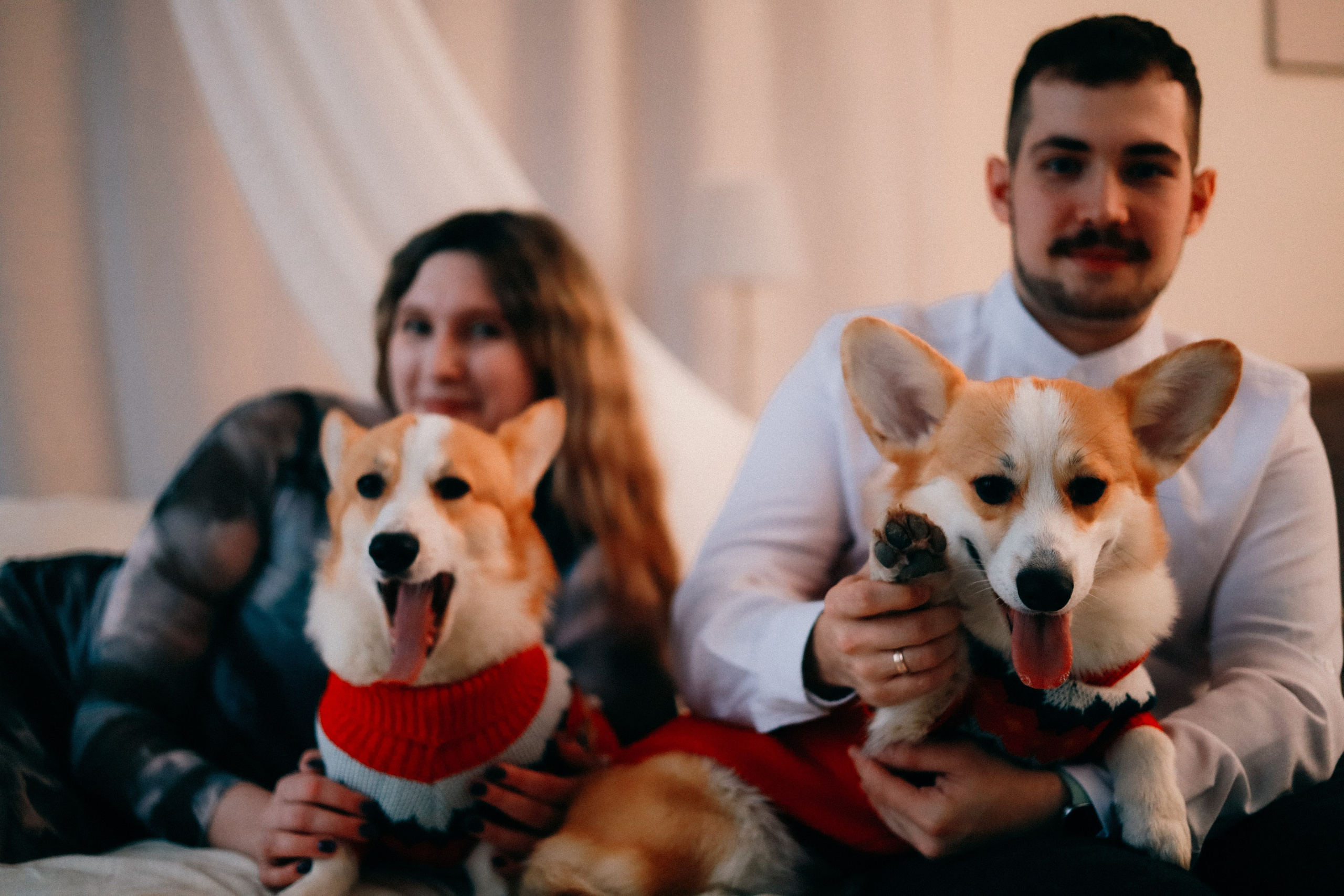 Оля, Антон и сыновья. Фотограф София Комкина