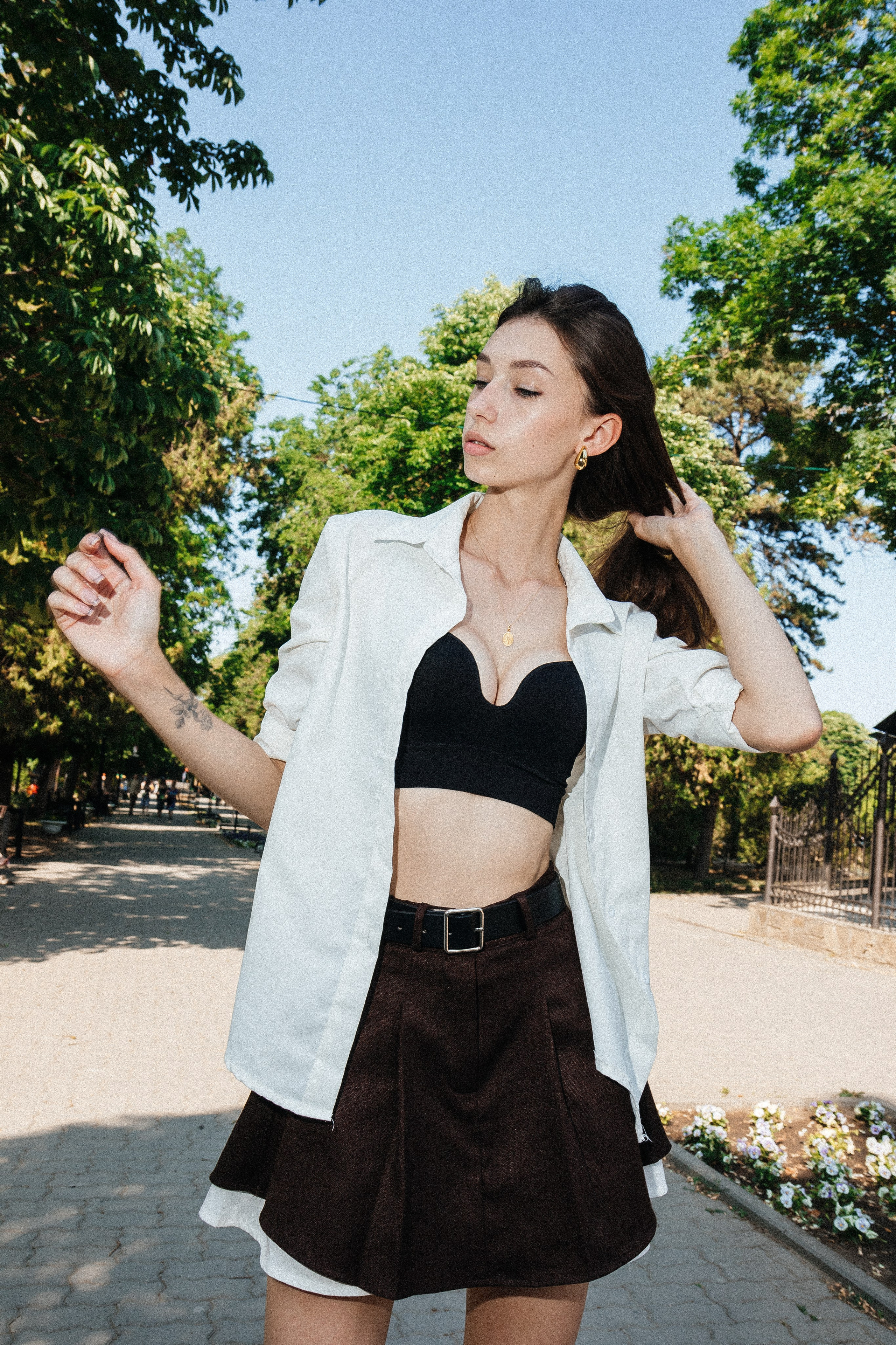 Лера в парке Горького. Фотограф Александр Бигари