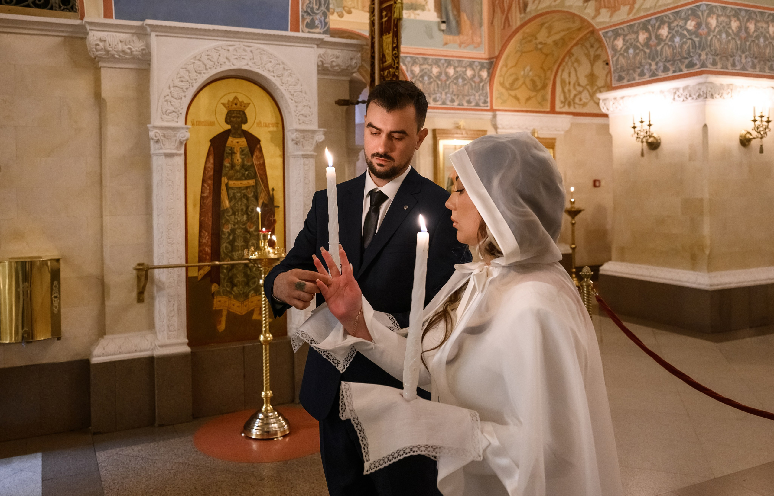 Свадьба Венчание Храм Христа Спасителя. Свадебный фотограф Москва Юрий Кульман