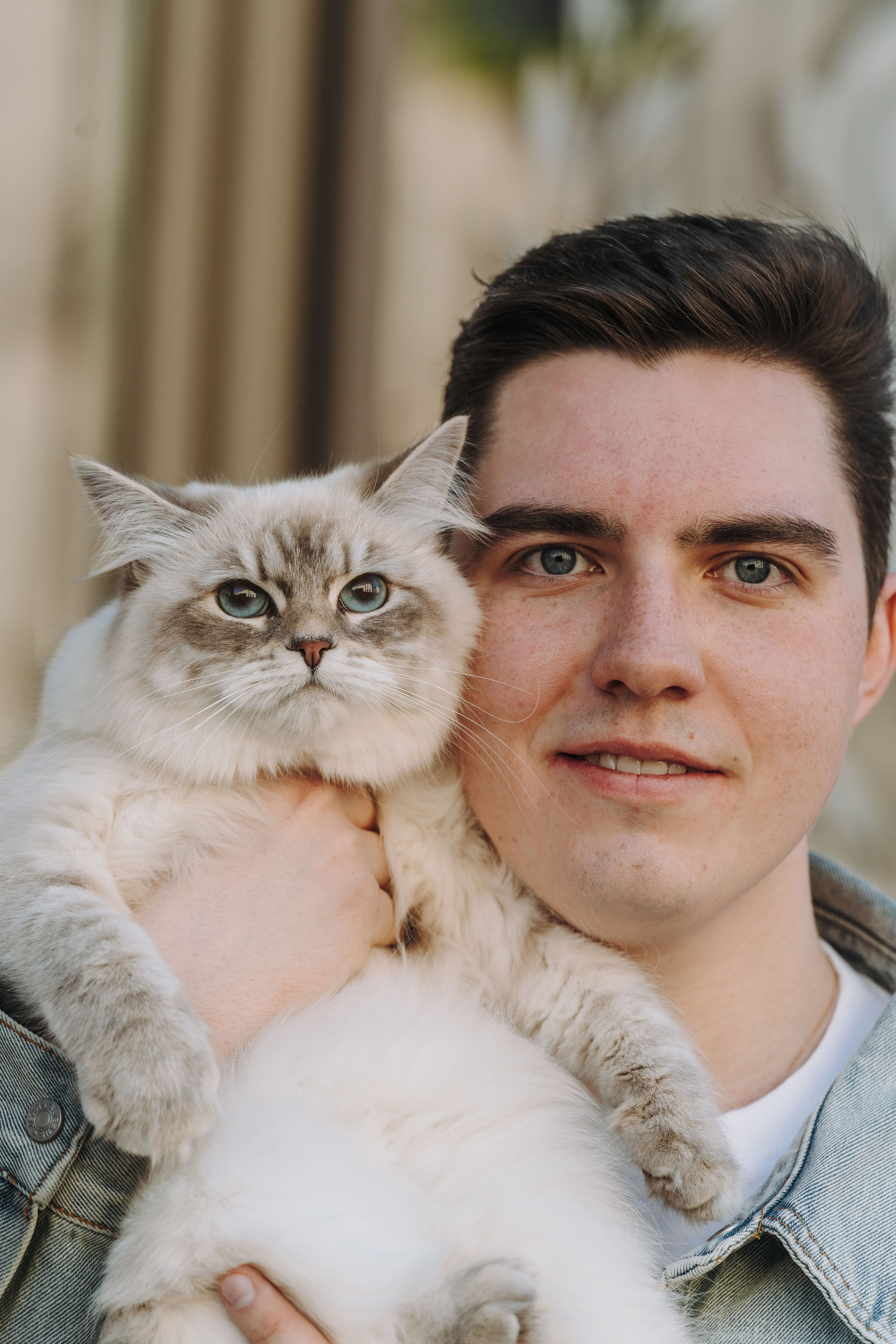 Сильвия, Полина и Никита. Фотограф анималист в Спб недорого Олеся Майорова