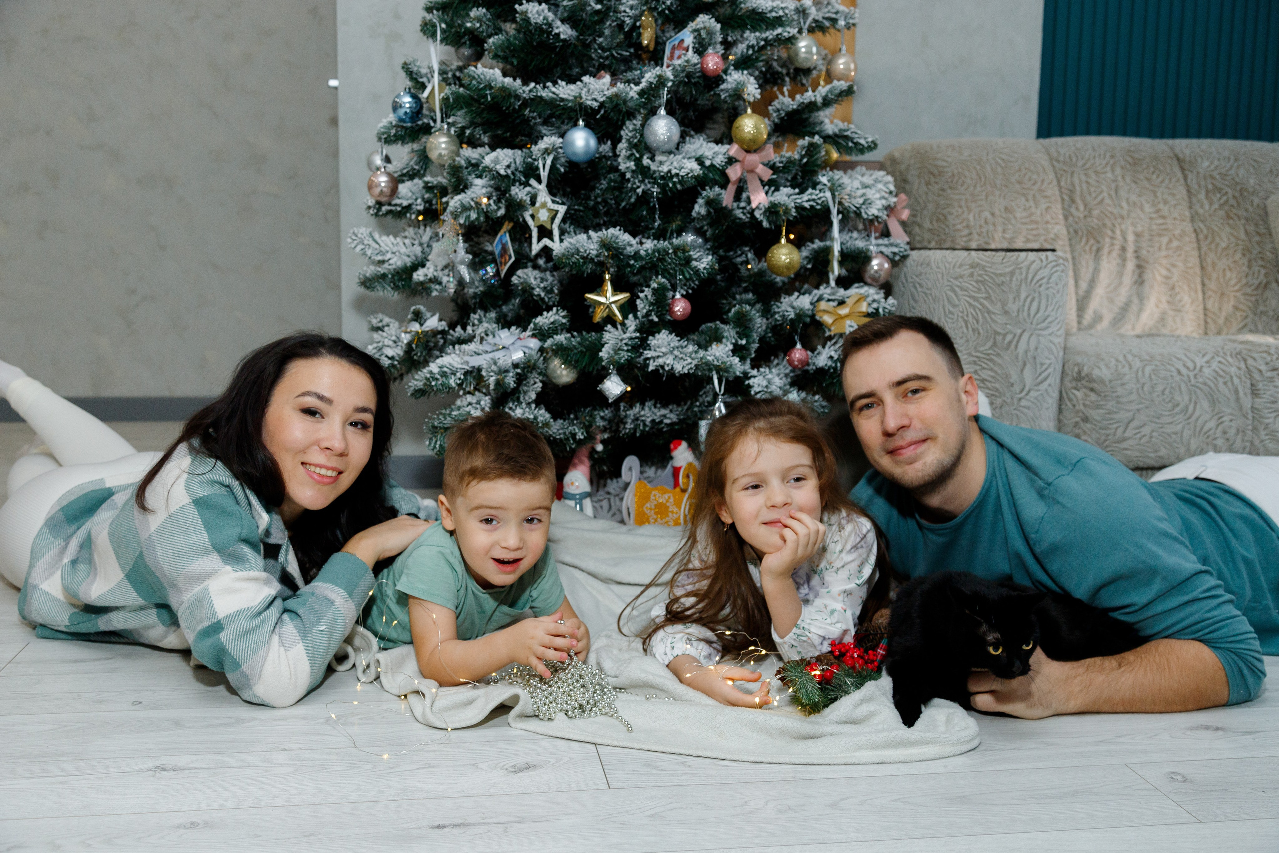 Предновогодняя домашняя фотосессия. Фотограф Александра Сыщенко