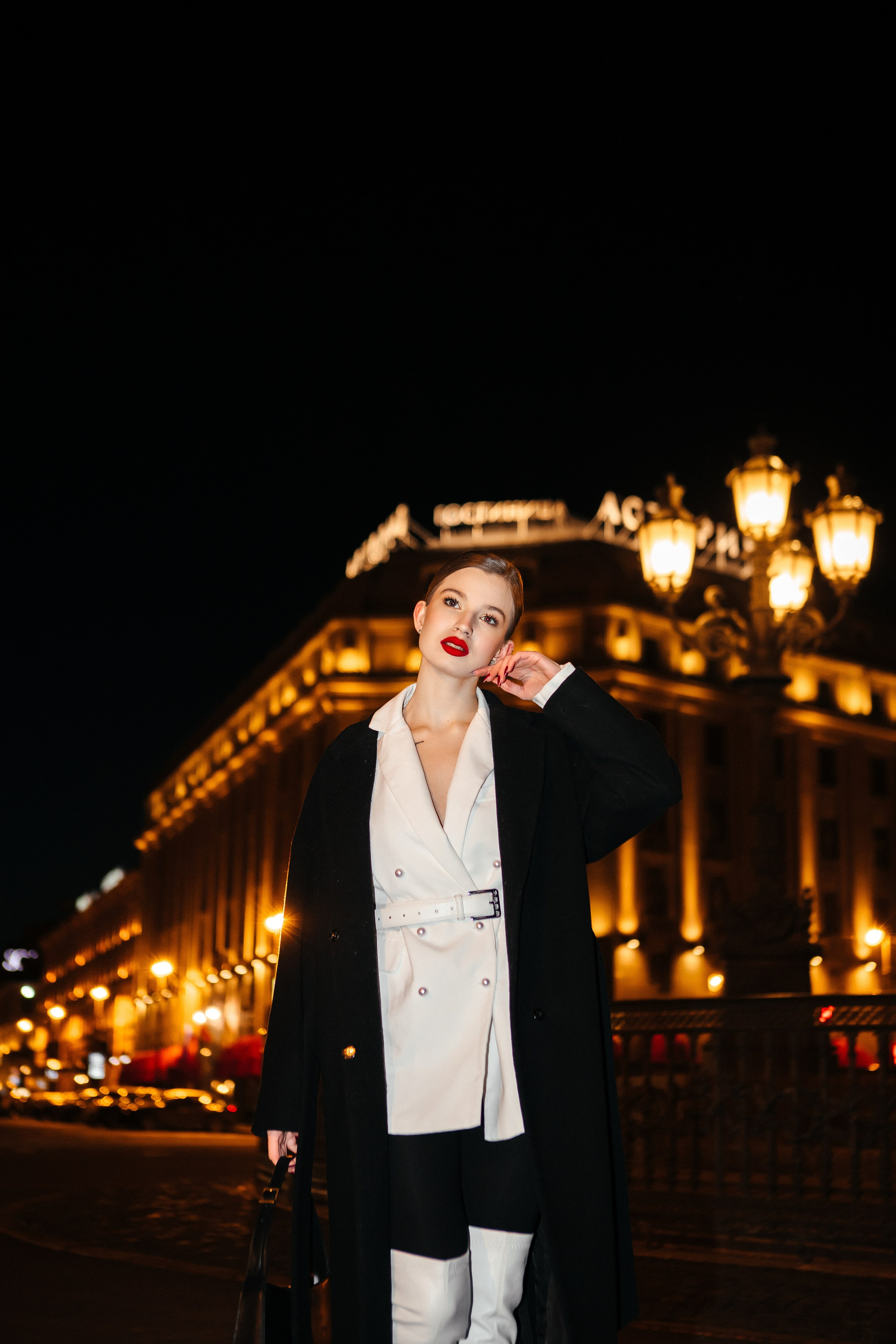 Алена — ночной кабриолет. Elena Sova — семейный и женский фотограф в Санкт-Петербурге