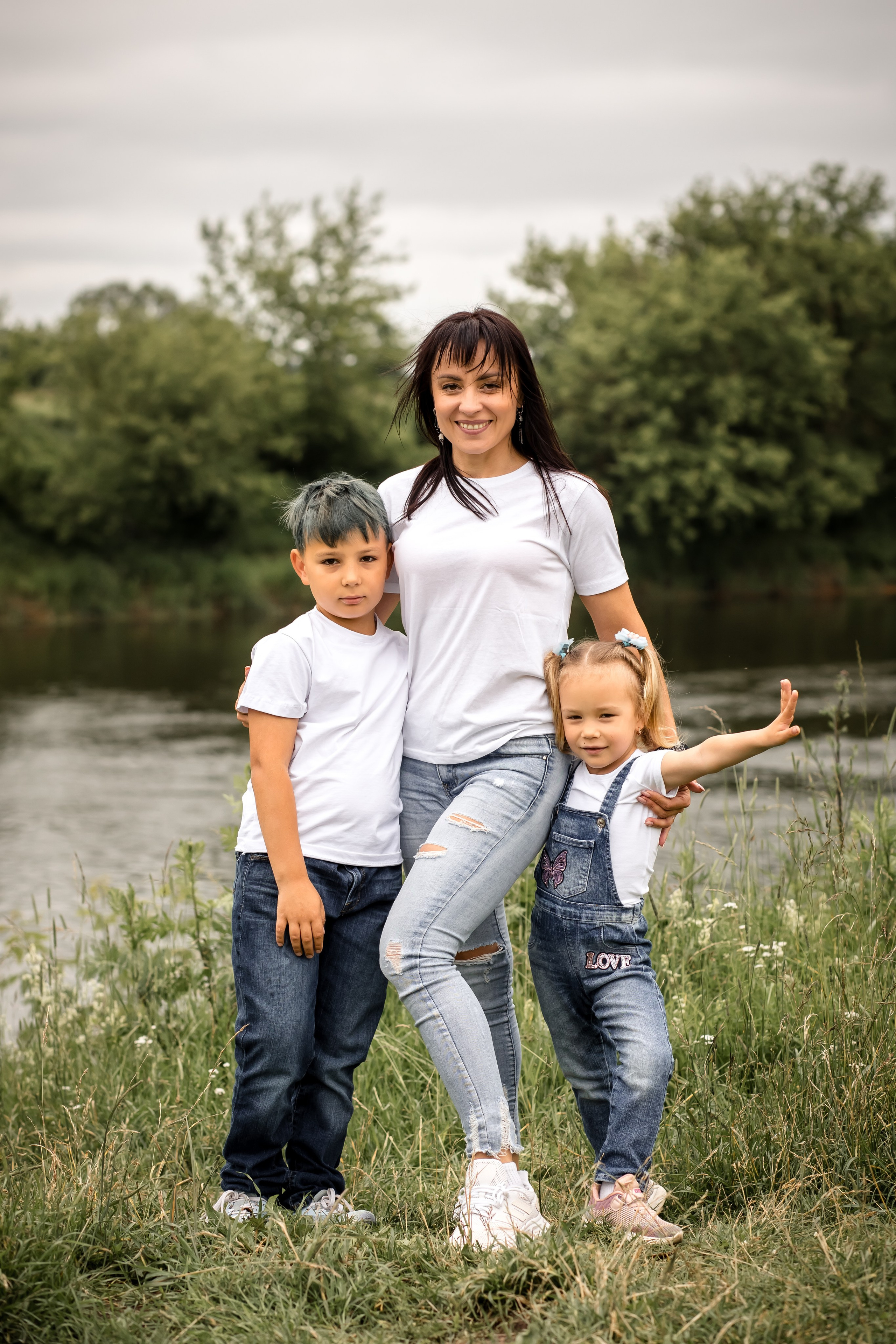 Катя с детками