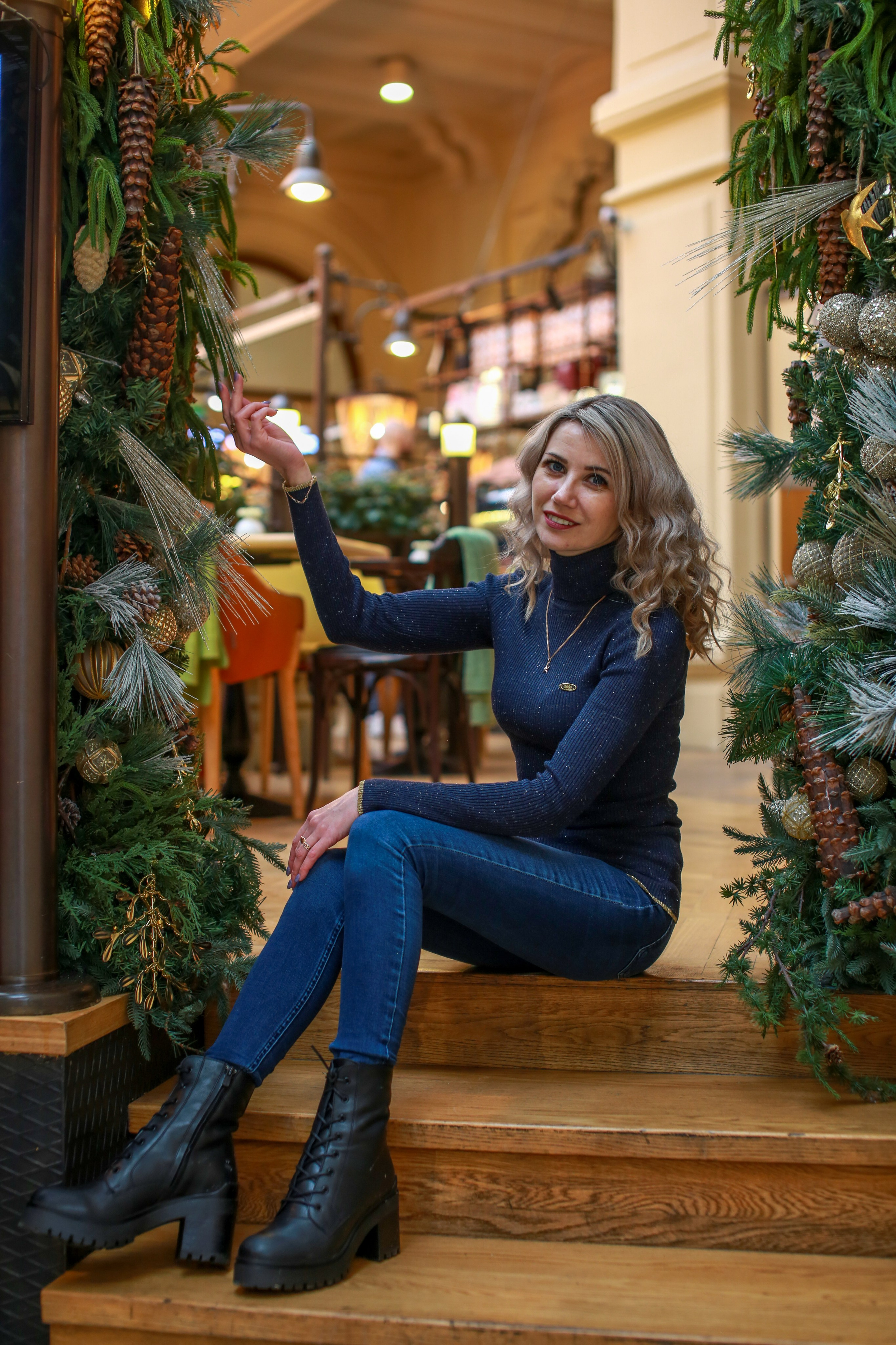 Виктория. Январская фотосессия в ГУМе. Репортажный, семейный, свадебный, портретный фотограф