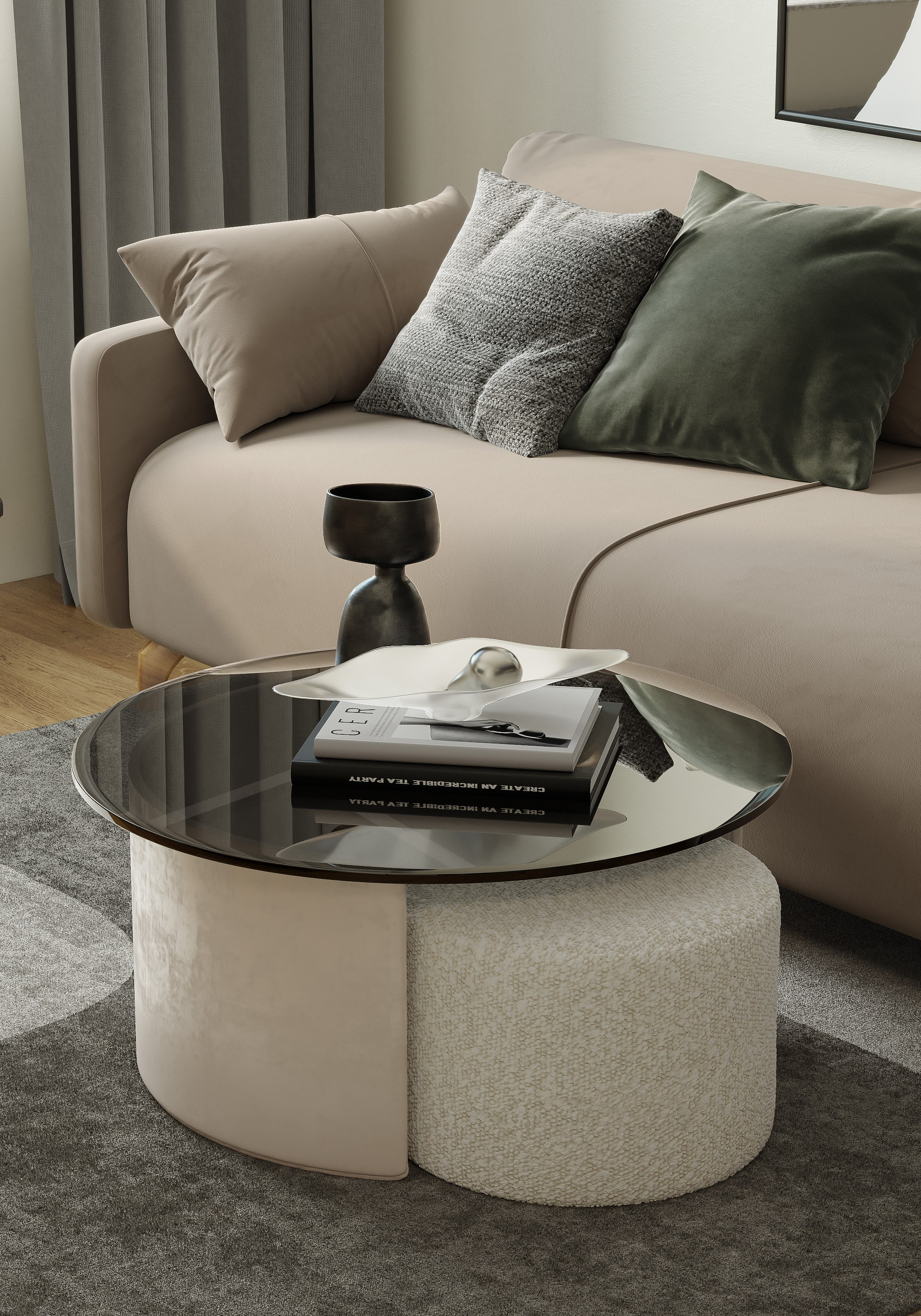 Квартира для LSD Bureau. 3D визуализация интерьера и архитектурной среды