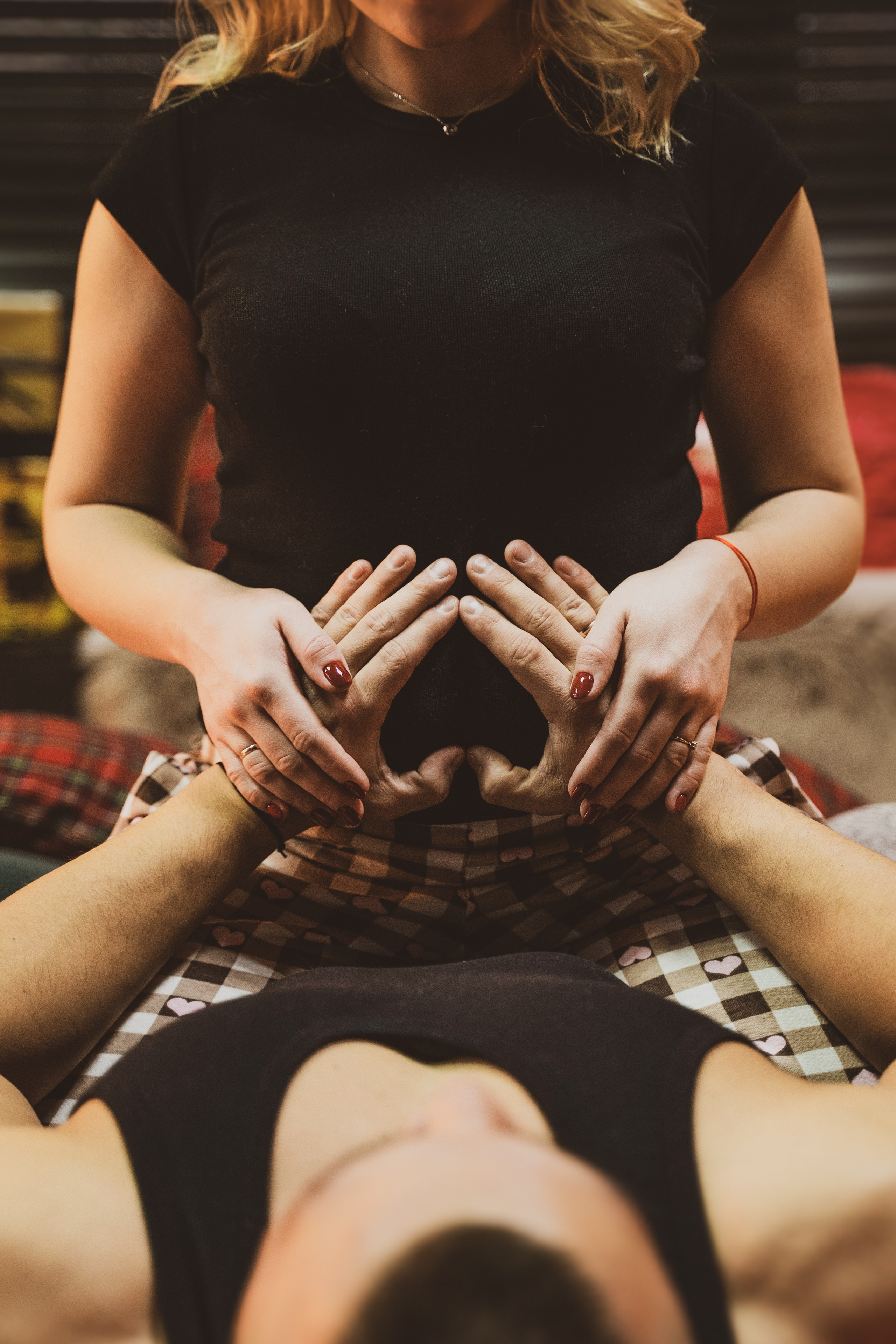 Новогодняя фотосессия беременности в студии. Анна и Кирилл. Свадебный и репортажный фотограф в Уфе| Осетрова Ольга