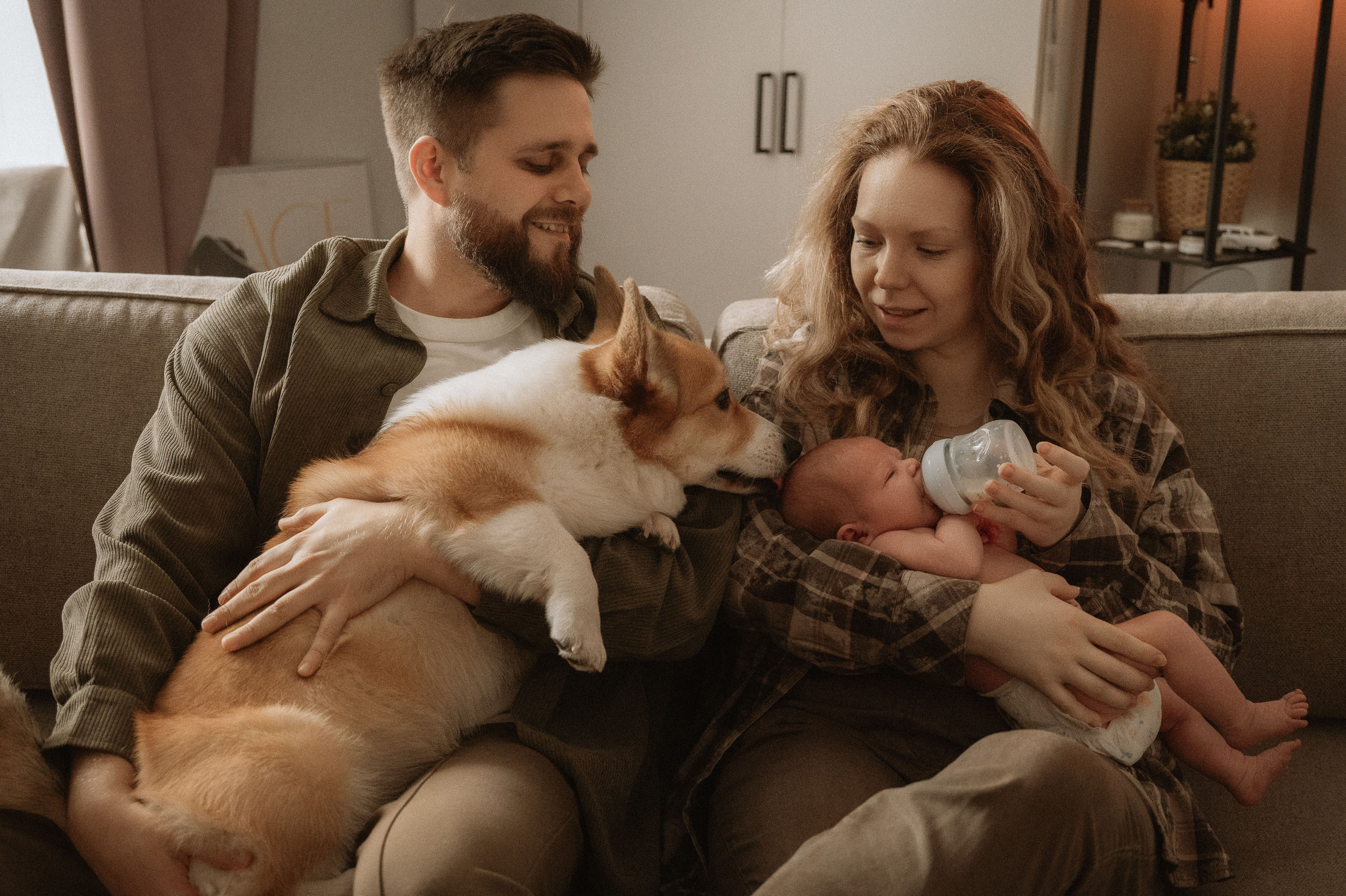 Лизавета, Никита и Мирослава. Фотограф беременности и семьи, домашние съемки, Ньюборн