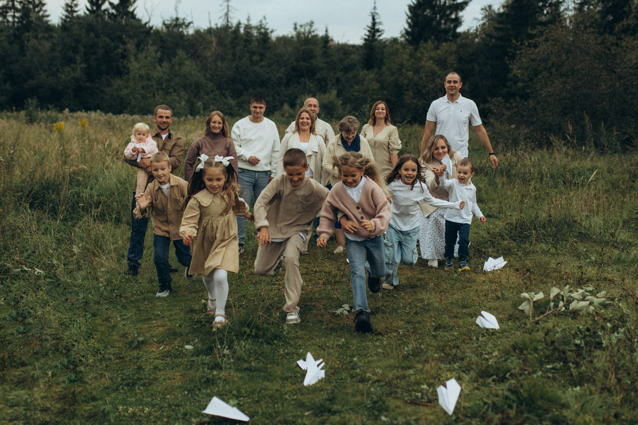 Большая семейная съемка. Семейный фотограф в Москве Екатерина Север