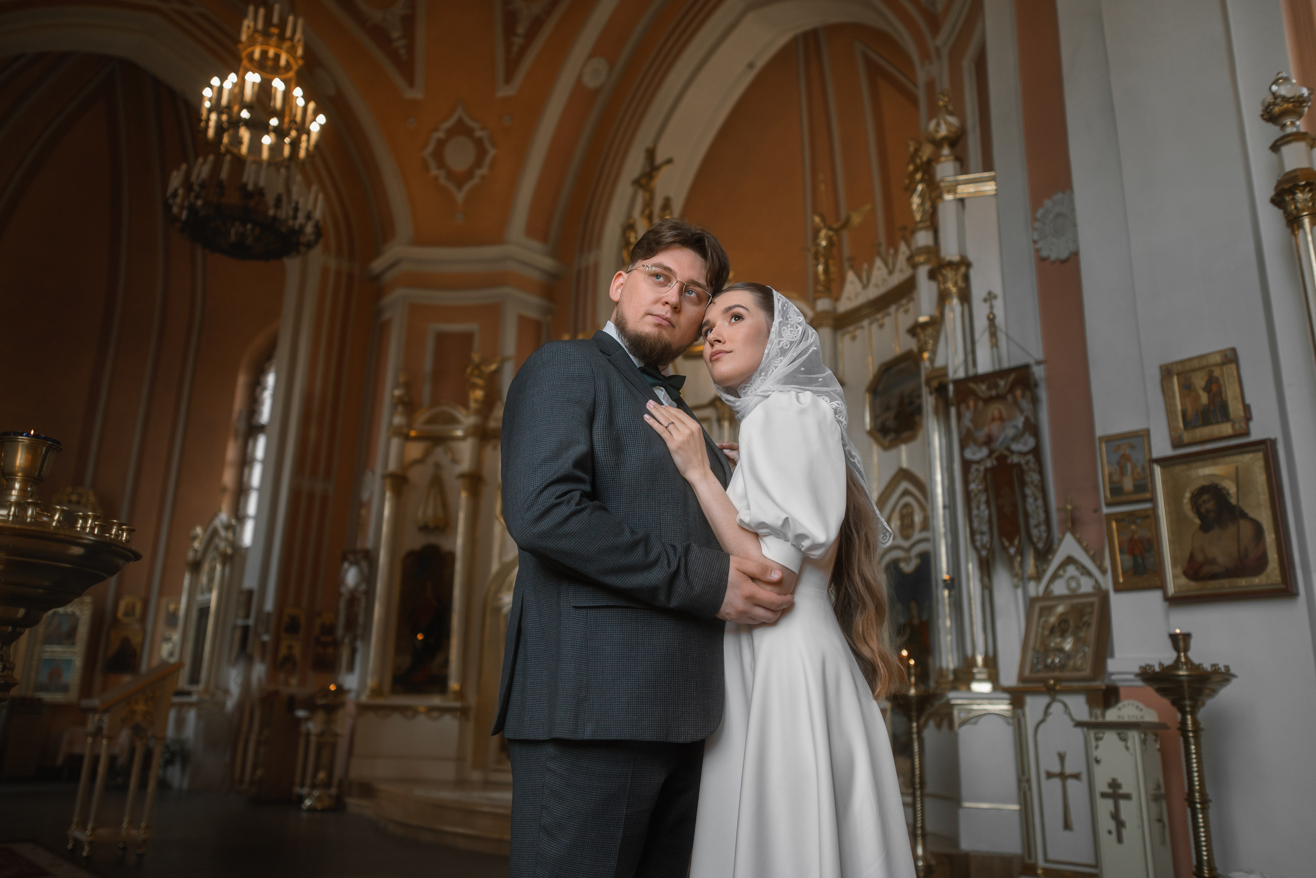 Венчание в Чесменском храме. Фотограф на крещение и венчание, семейный фотограф в Санкт-Петербурге