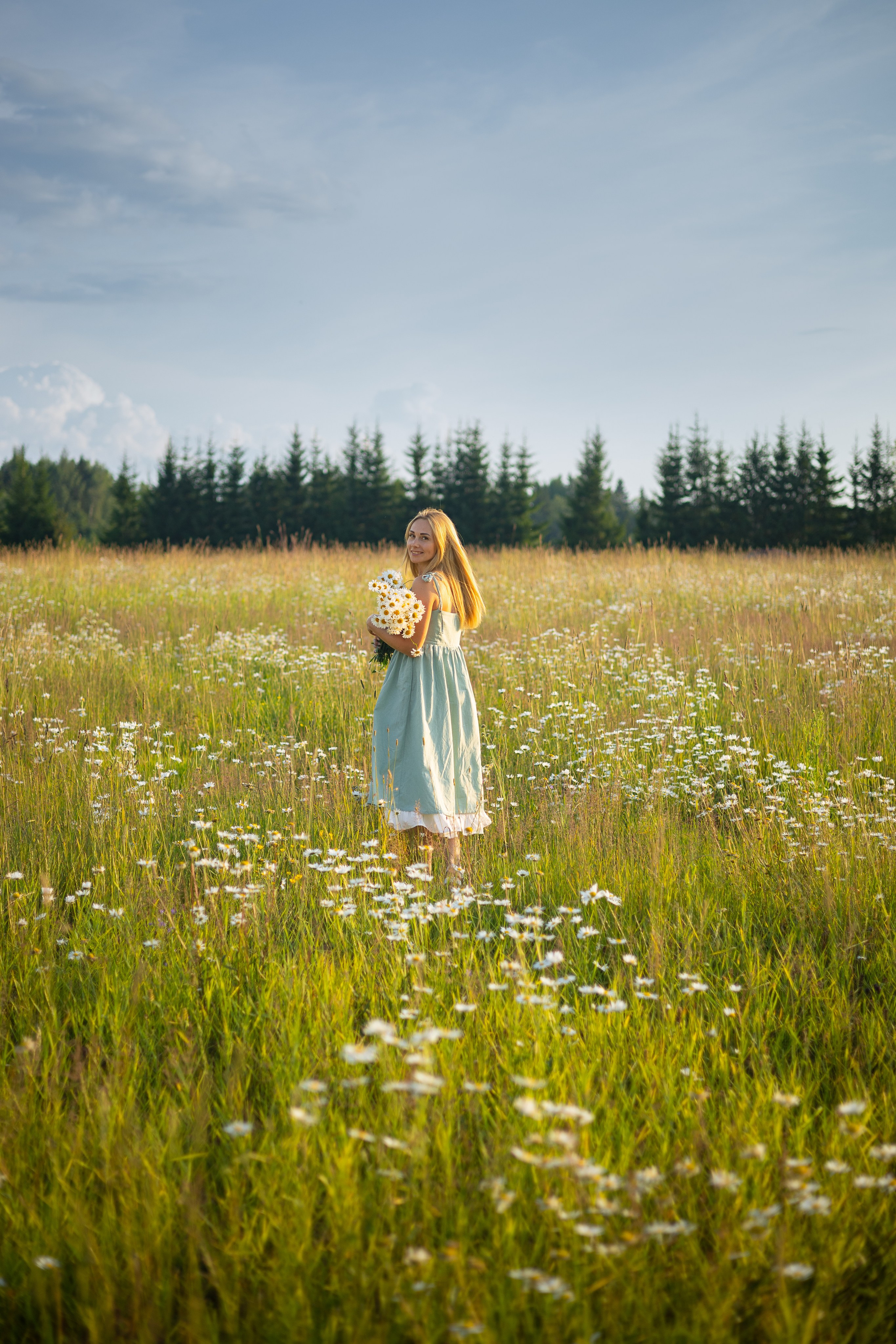 Индивидуальная фотосессия. Ромашки. Фотограф Самойлова Анна Архангельск, Северодвинск