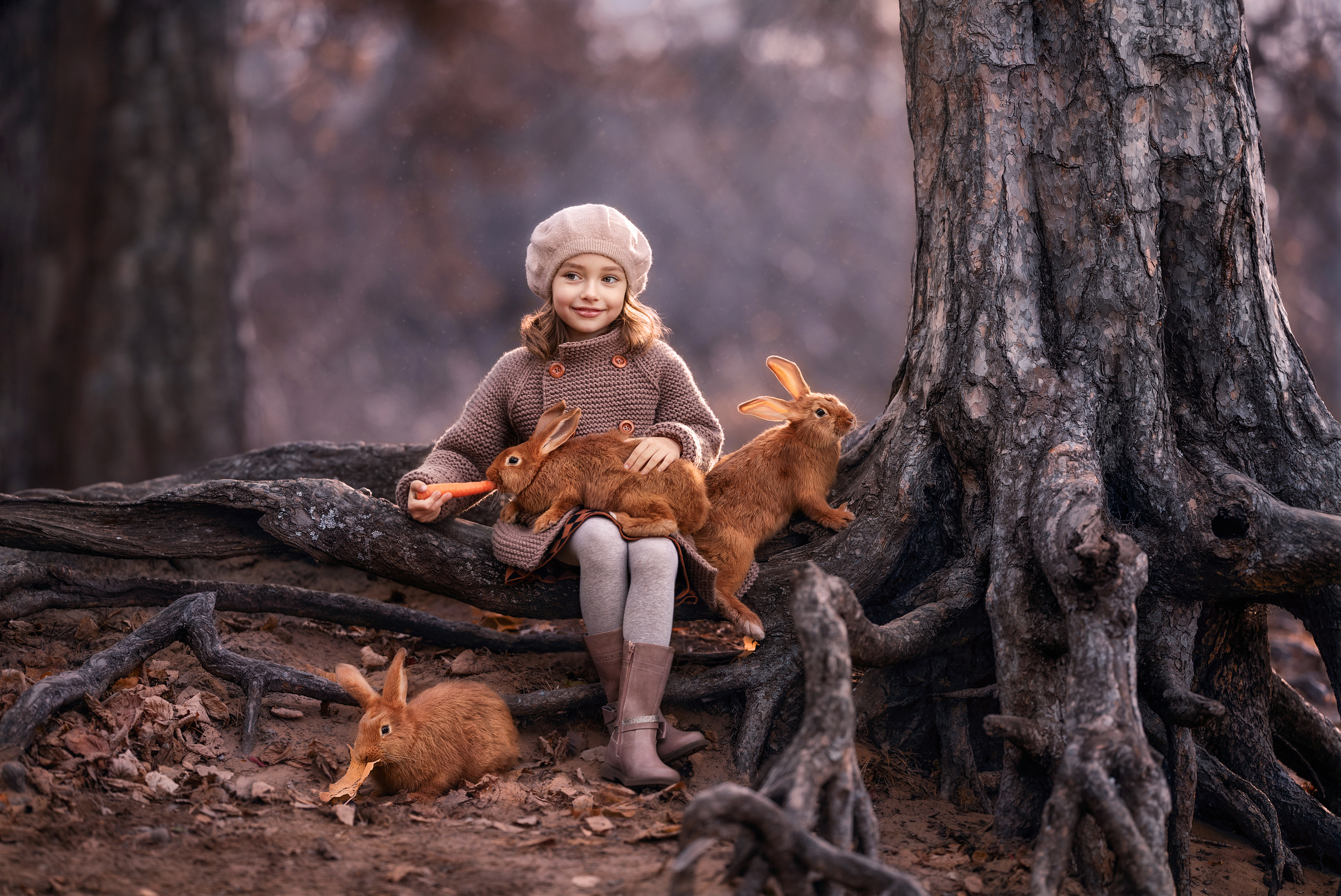 Детки с животными. Портфолио