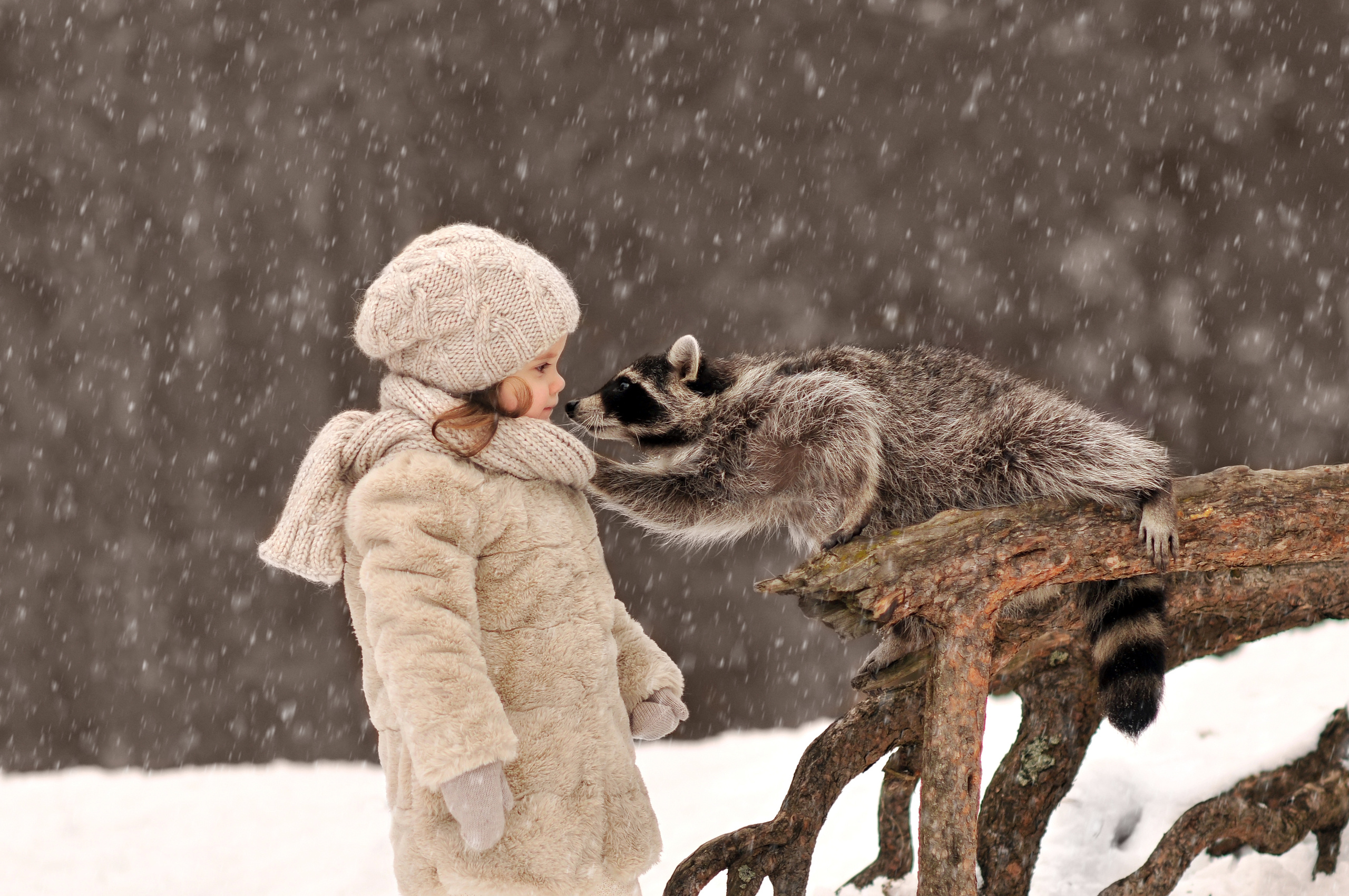 Детки с животными. Портфолио