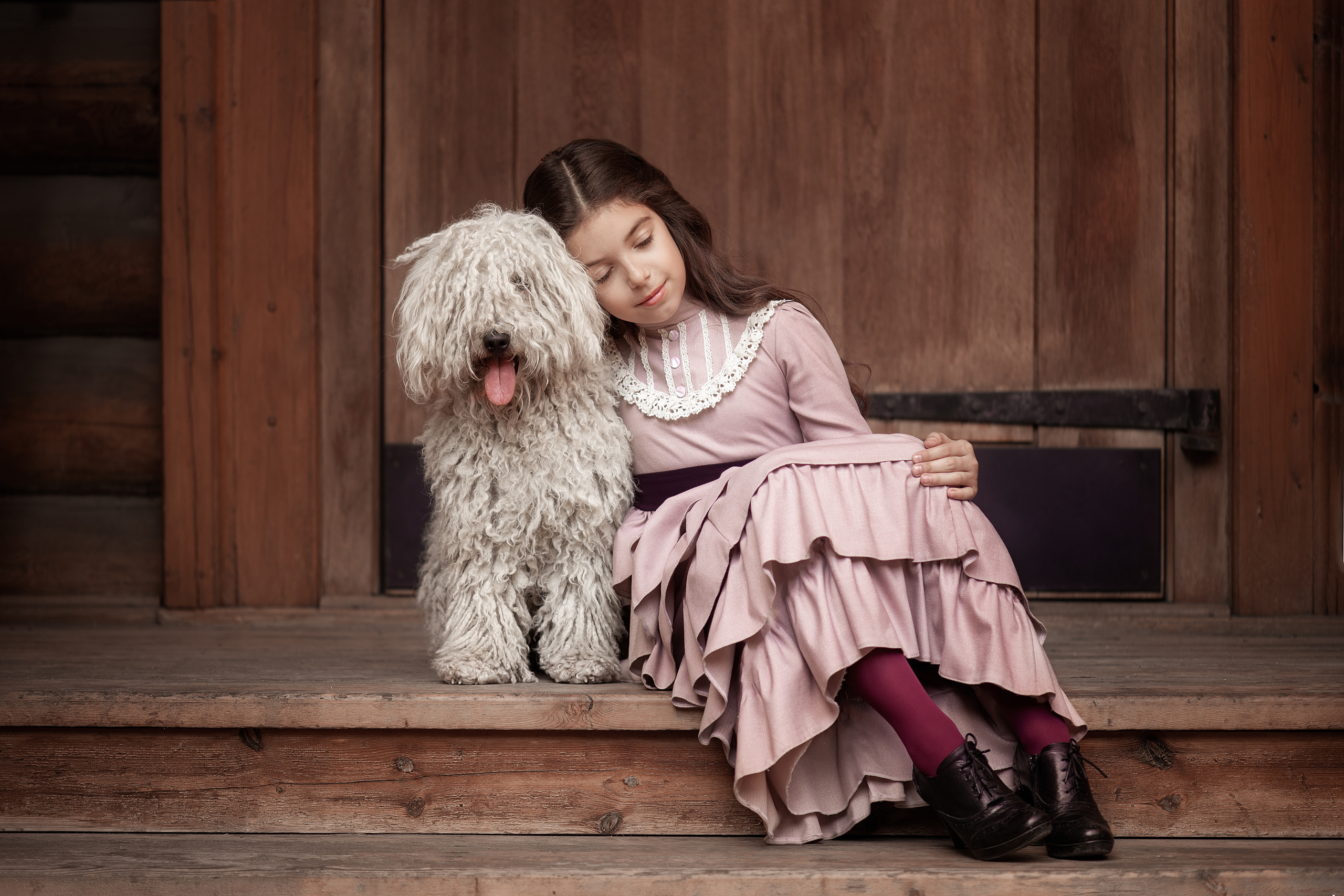 Детки с животными. Портфолио