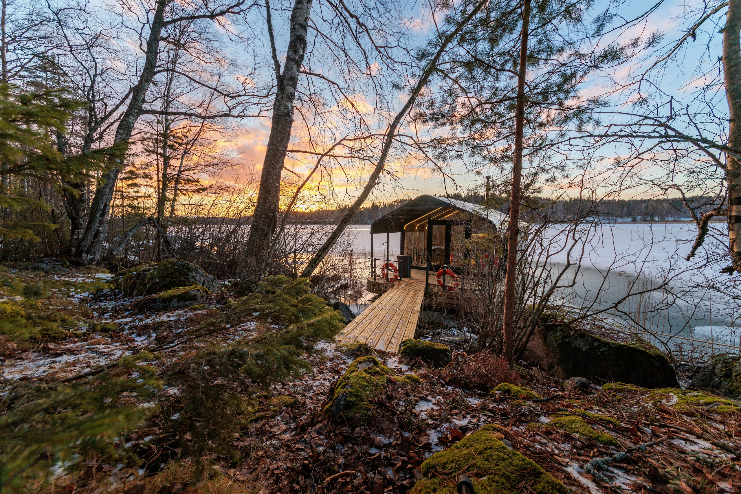 Баня на воде, Карелия