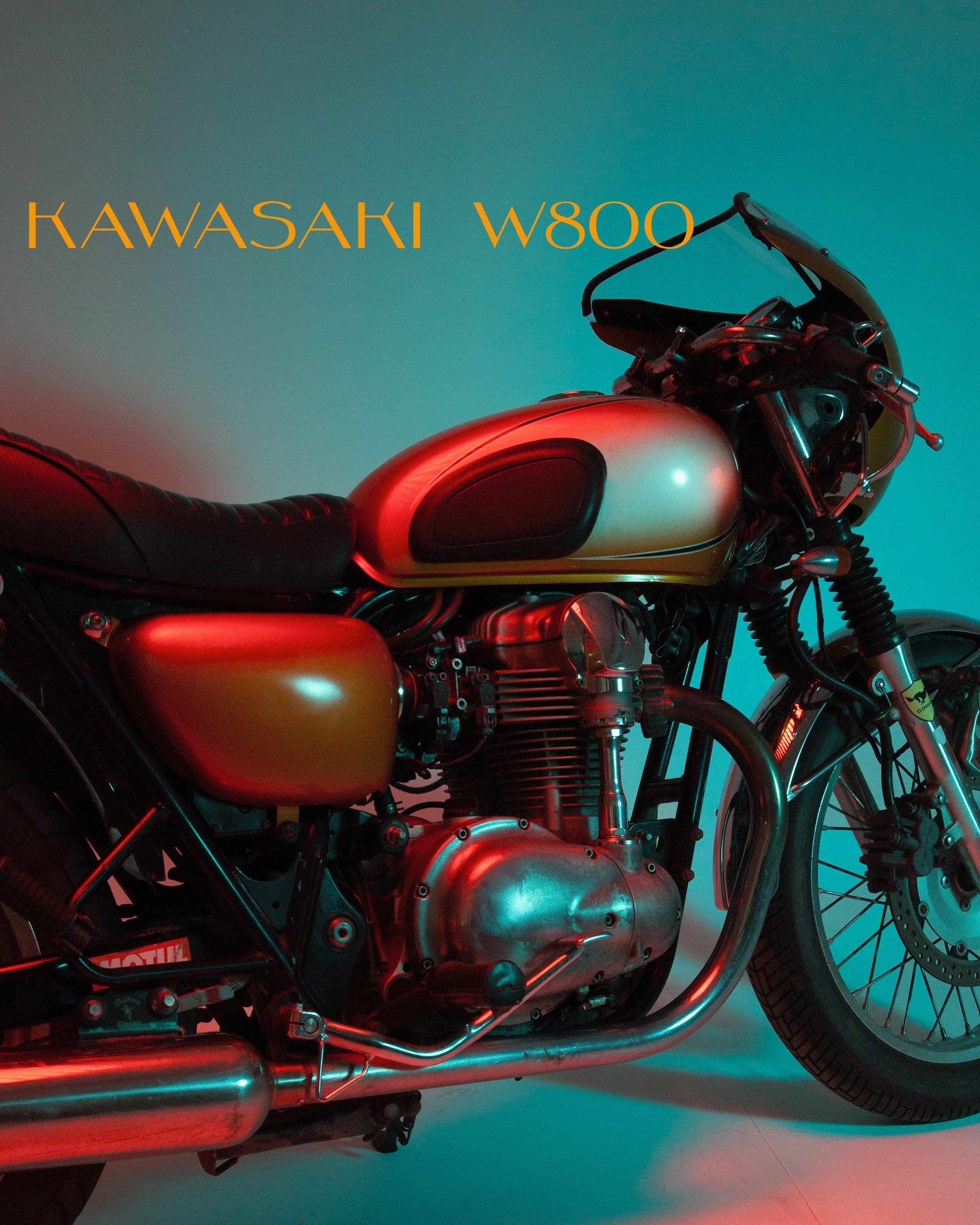 Kawasaki W800. Фотограф Женя Сальцын