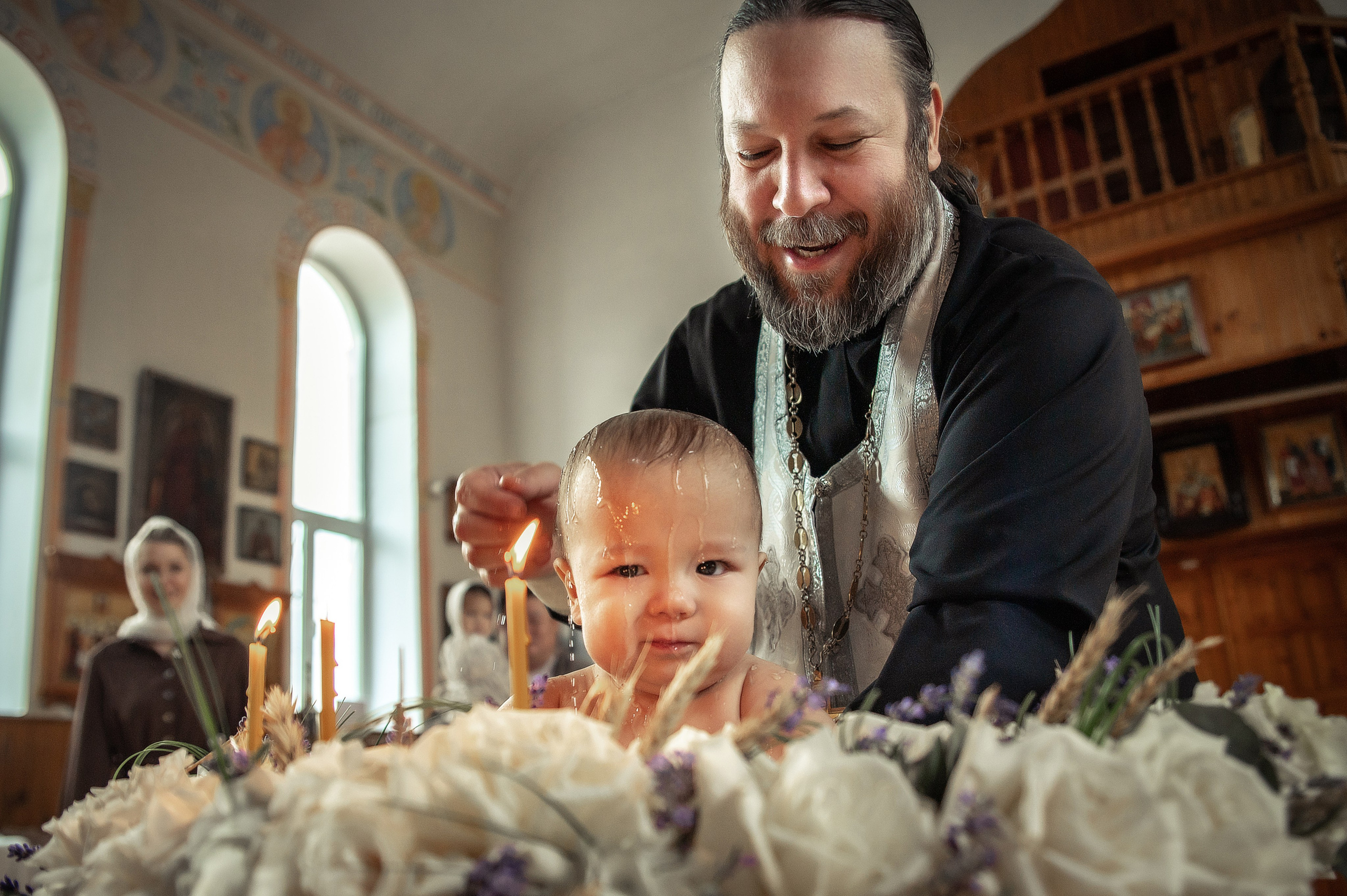 Таинство Крещения Геннадия, Храм Николая Чудотворца Краснослободск. Церковный, семейный и репортажный фотограф Волгоград, Волжский