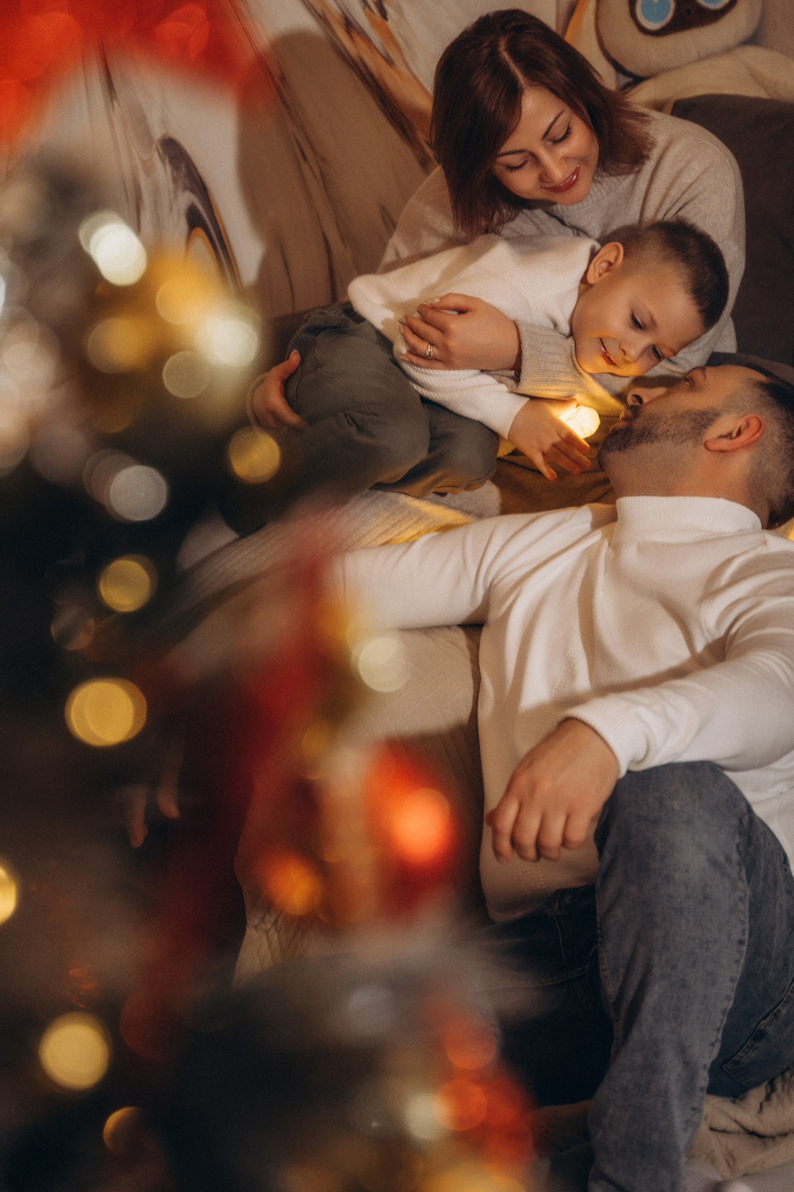 Семья Киприяновы, Новый год дома. Семейный фотограф в Белгороде Амелина Алина