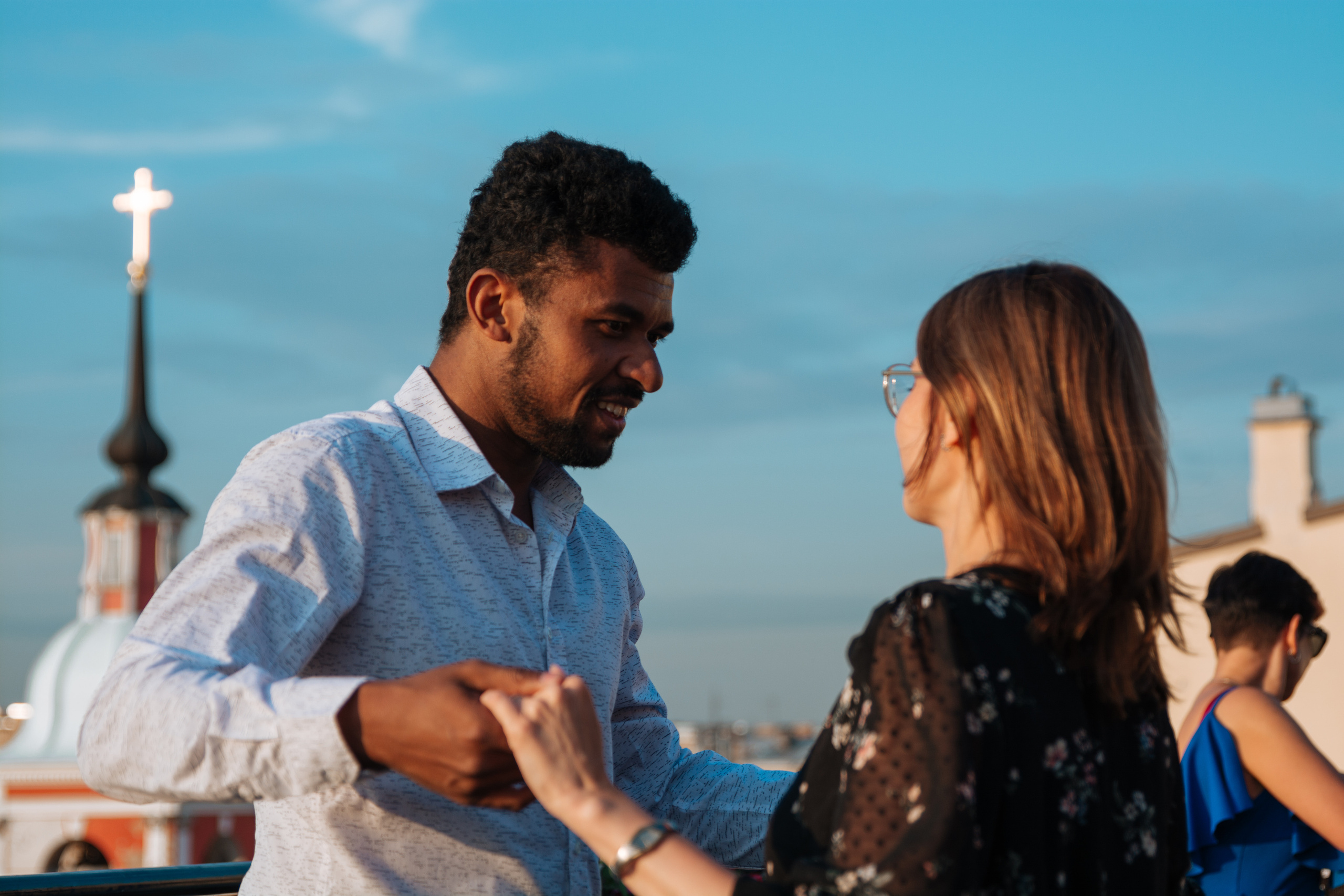 отель Оболенский Андрэ Атибайеба Ресторан L`eclat терраса танец бачата мастер-класс репортажная съёмка мероприятий