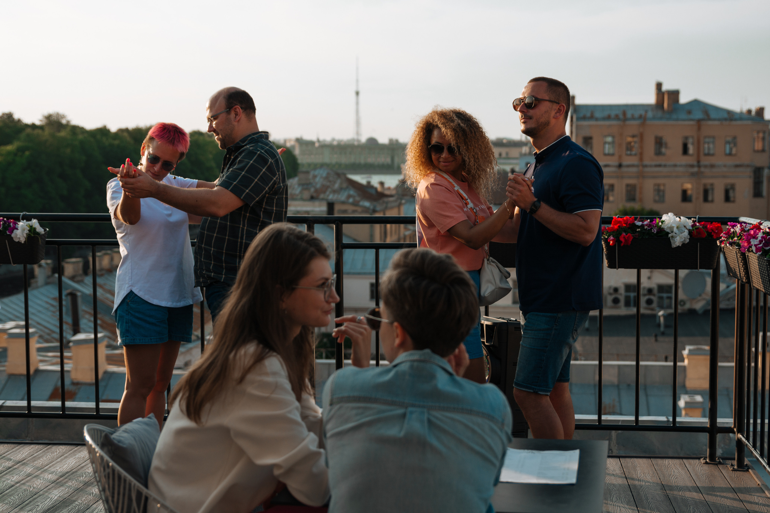 отель Оболенский Андрэ Атибайеба Ресторан L`eclat терраса танец бачата мастер-класс репортажная съёмка мероприятий