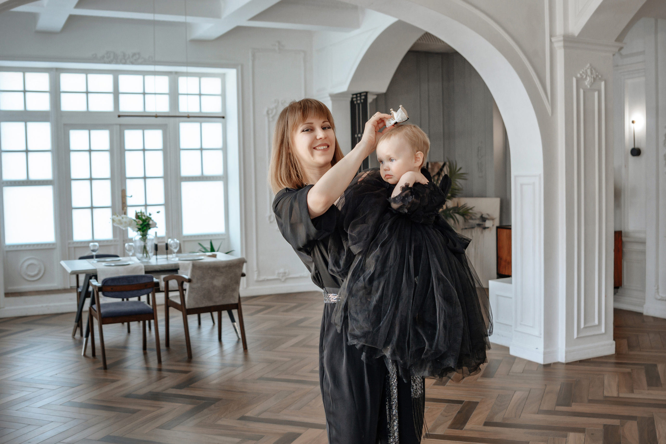 Семейная фотосессия для Ольги в фотостудии. Портретный фотограф в Санкт-Петербурге Дмитриева Наталия