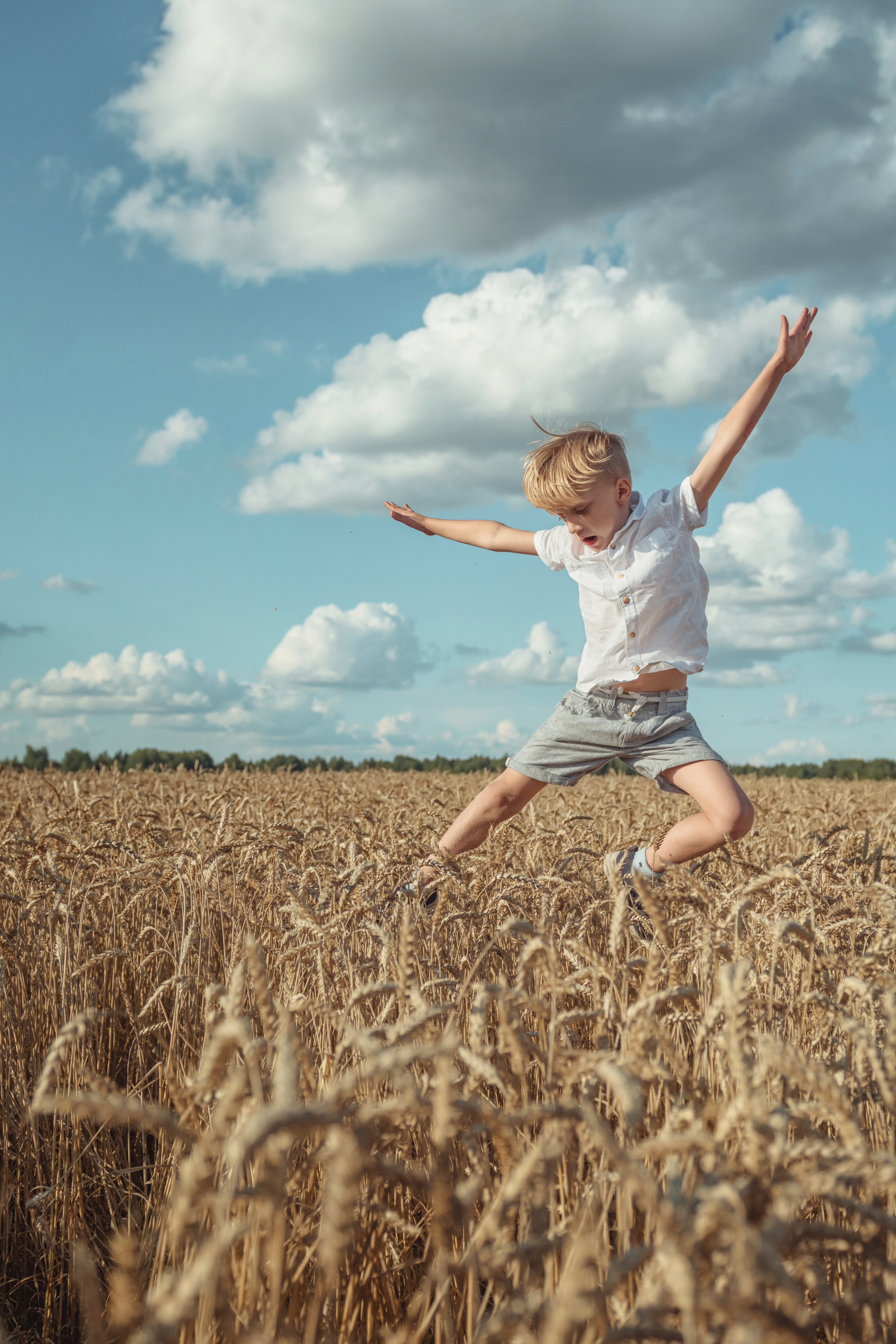 Анна и Александр. Семейная фотосессия в поле. Портретный фотограф в Санкт-Петербурге Дмитриева Наталия