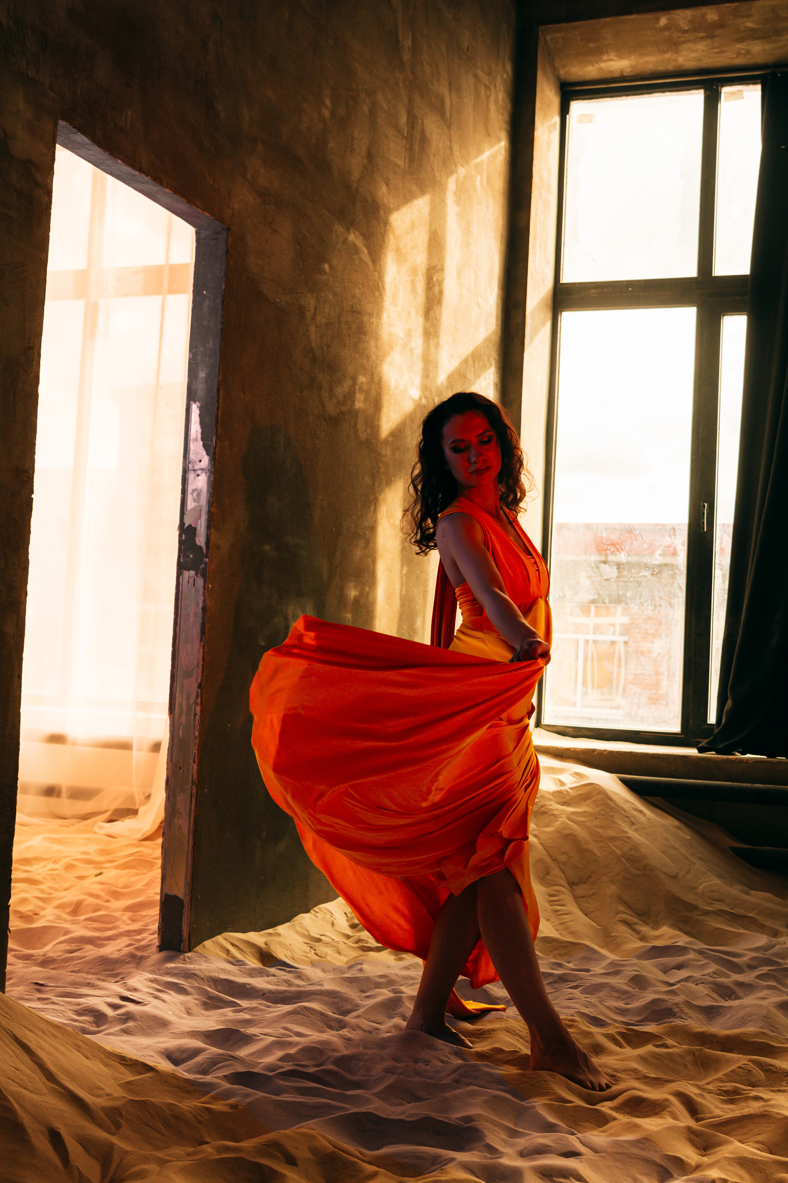 Оксана. Фотосессия в песках. Портретный фотограф в Санкт-Петербурге Дмитриева Наталия