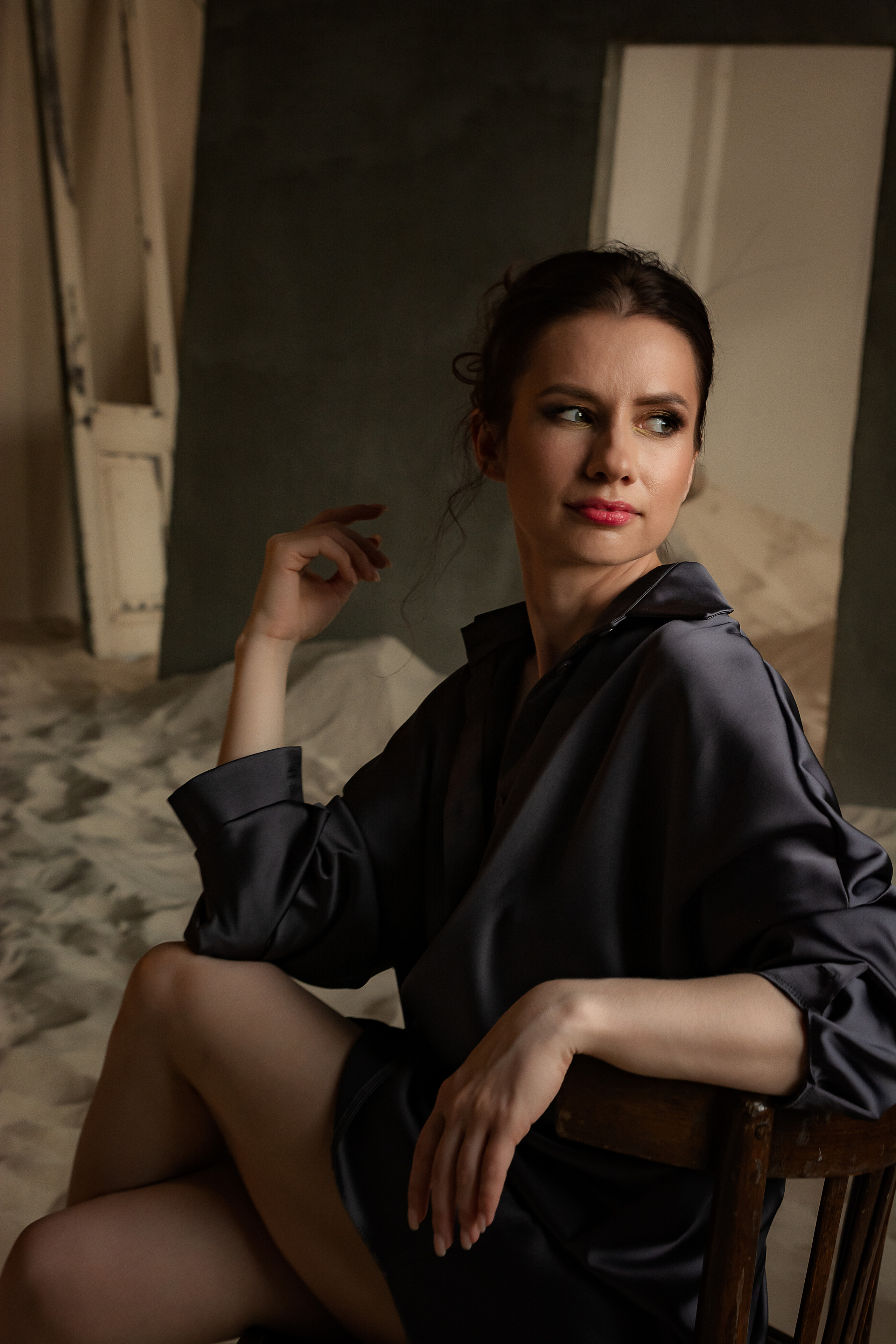 Оксана. Фотосессия в песках. Портретный фотограф в Санкт-Петербурге Дмитриева Наталия