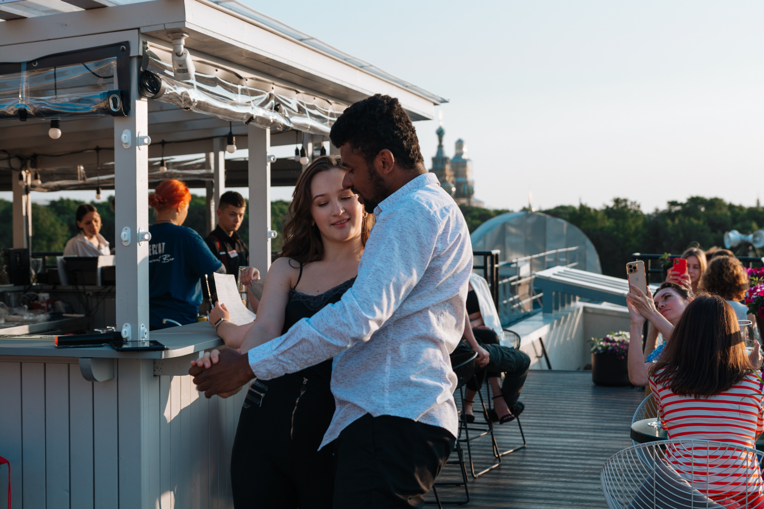 отель Оболенский Андрэ Атибайеба Ресторан L`eclat терраса танец бачата мастер-класс репортажная съёмка мероприятий