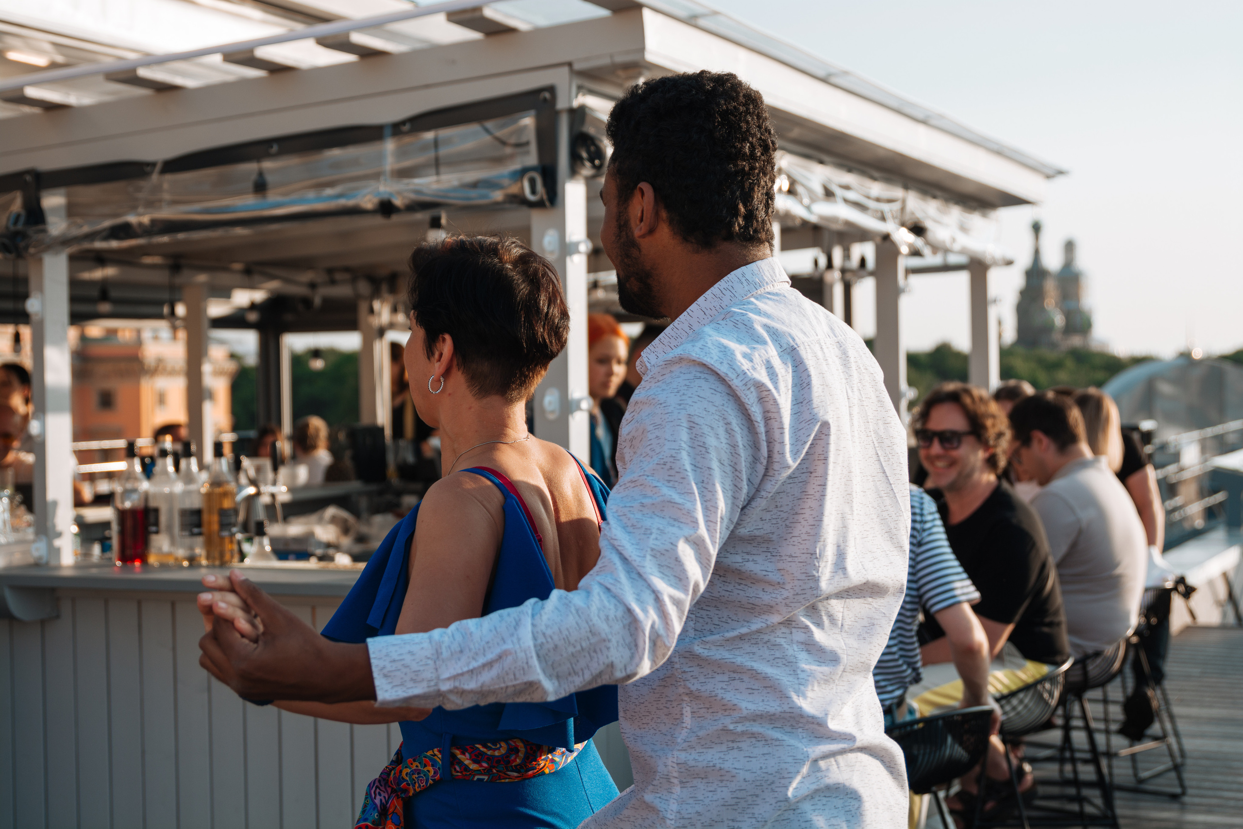 отель Оболенский Андрэ Атибайеба Ресторан L`eclat терраса танец бачата мастер-класс репортажная съёмка мероприятий